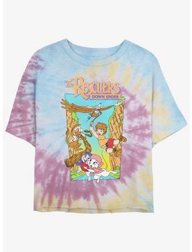 Disney The Rescuers Down Under Adventure Poster Tie-Dye Girls Crop T-Shirt, , hi-res