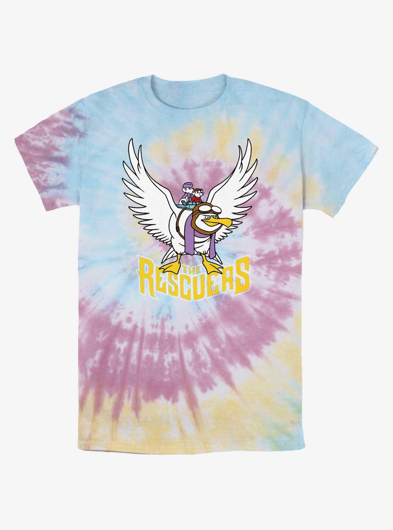 Disney The Rescuers Down Under Flight of the Orville Tie-Dye T-Shirt