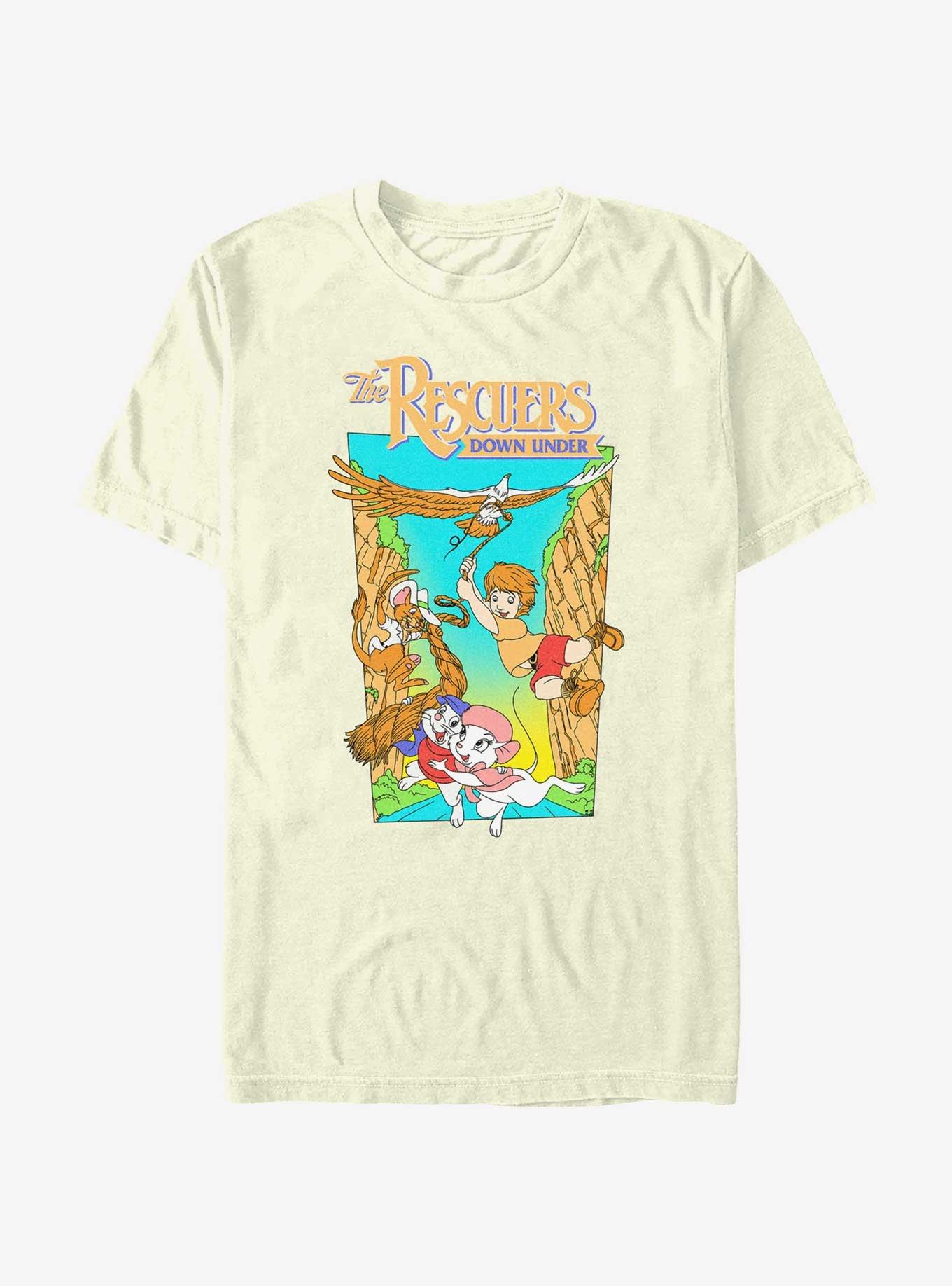 Disney The Rescuers Down Under Adventure Poster T-Shirt - BEIGETAN ...