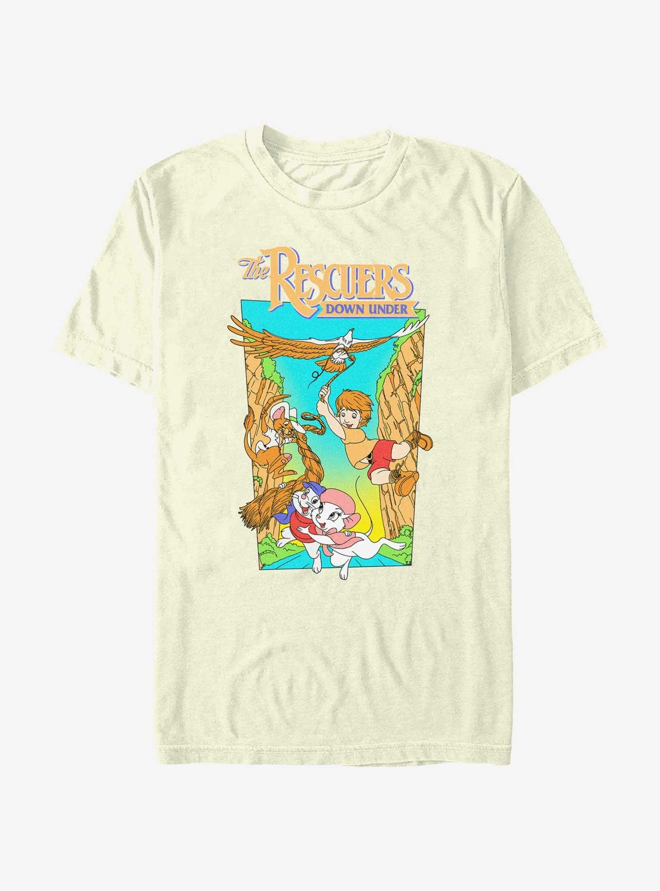 Disney The Rescuers Down Under Adventure Poster T-Shirt, NATURAL, hi-res