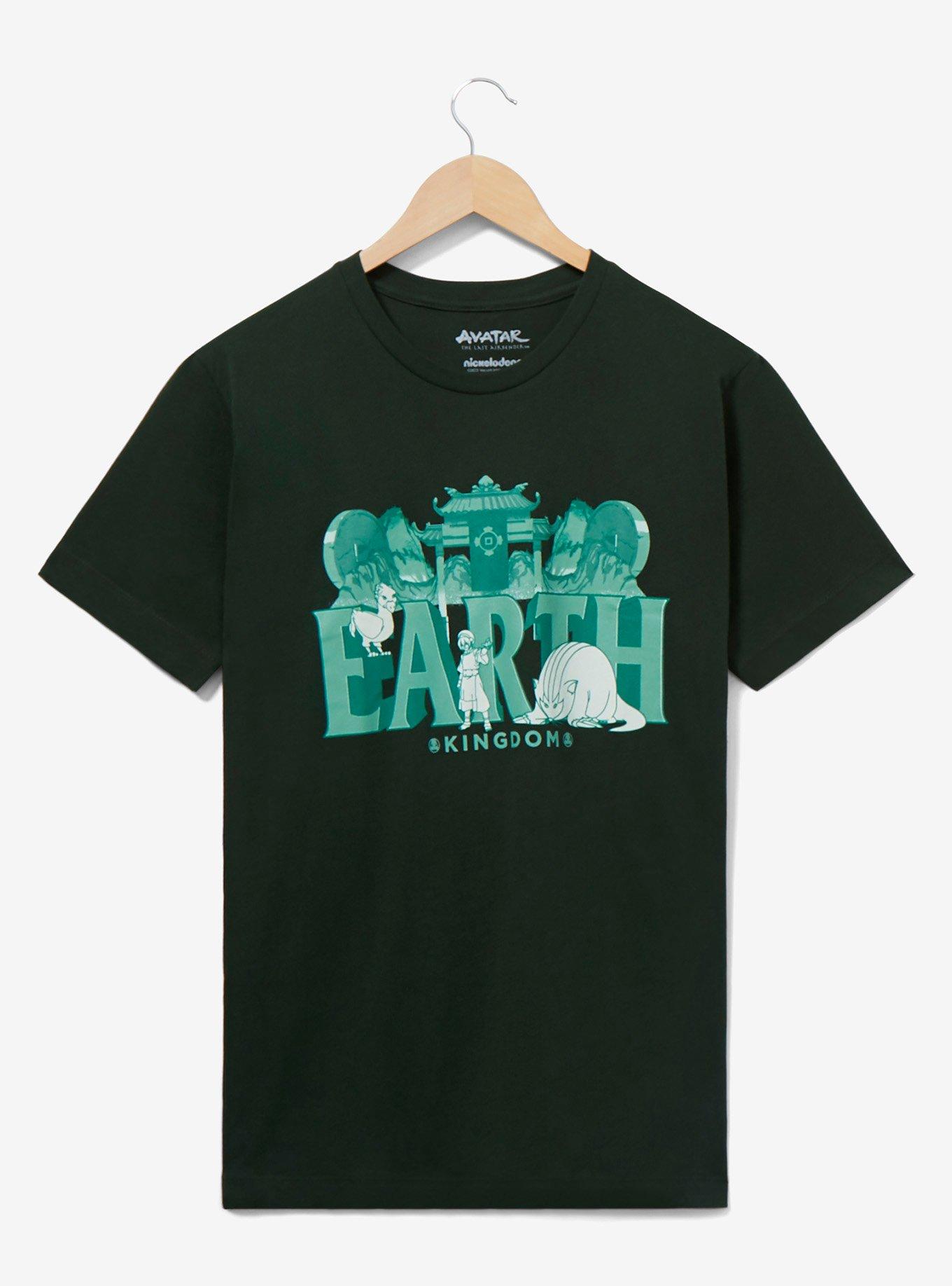 Avatar: The Last Airbender Earth Kingdom Tonal Portrait T-Shirt - BoxLunch Exclusive, DARK GREEN, hi-res
