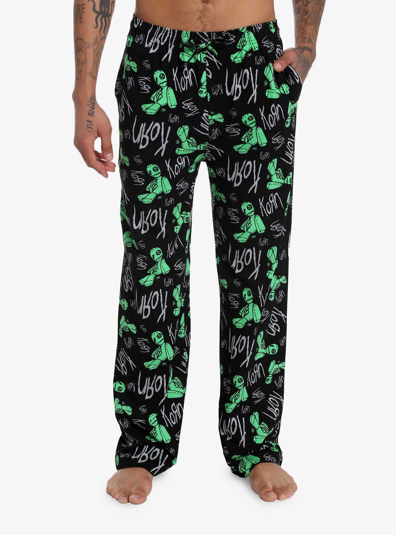 Black Pajama Pants Set