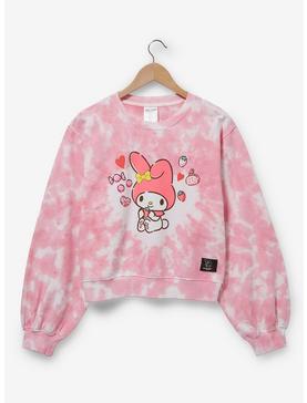 Sanrio My Melody Strawberry Heart Tie-Dye Cropped Women's Crewneck - BoxLunch Exclusive, , hi-res
