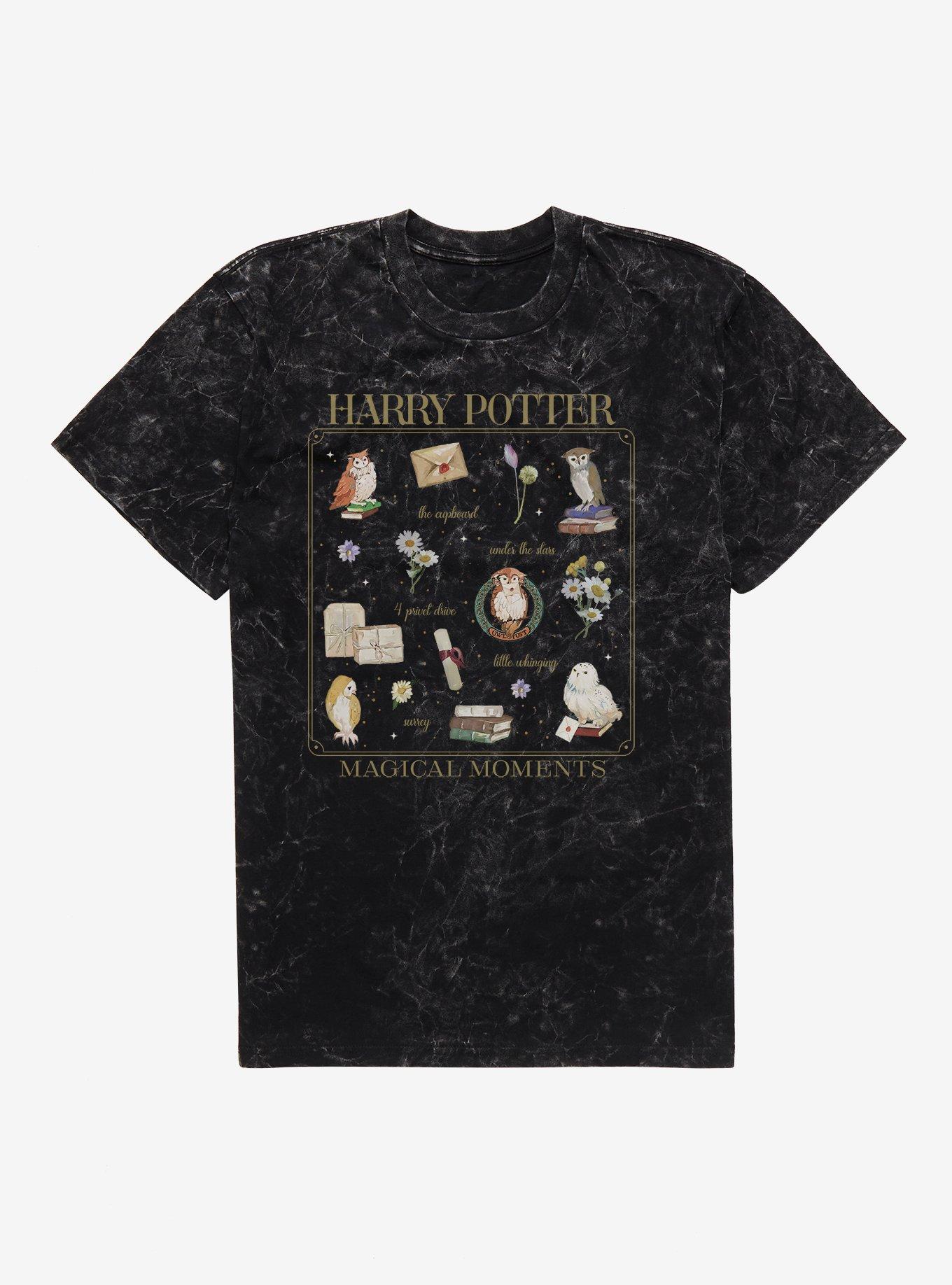 Harry Potter Owls Magical Moments T-Shirt, BLACK MINERAL WASH, hi-res