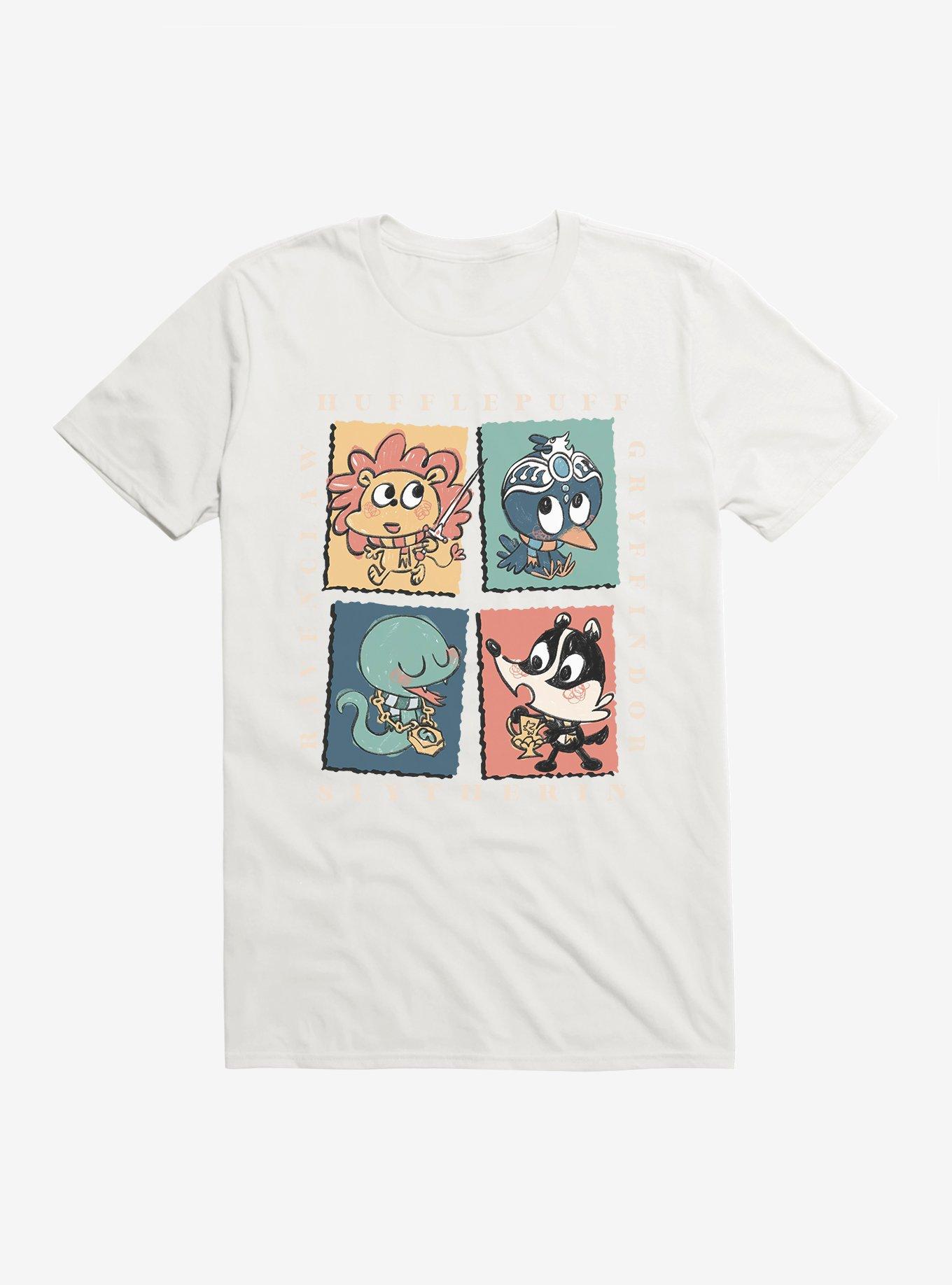 Harry Potter House Mascots T-Shirt, WHITE, hi-res