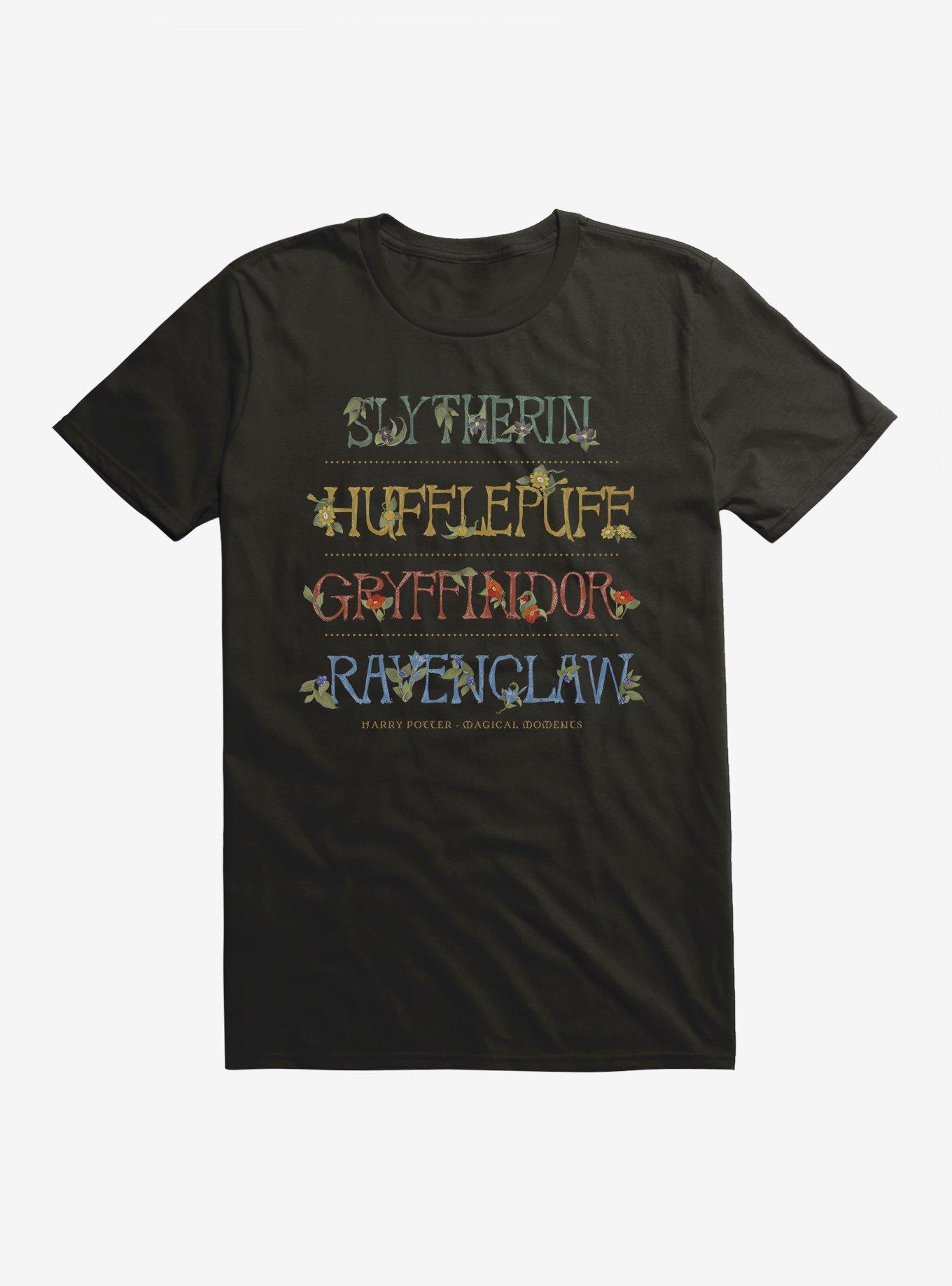 Harry Potter House Names Magical Moments T-Shirt, BLACK, hi-res