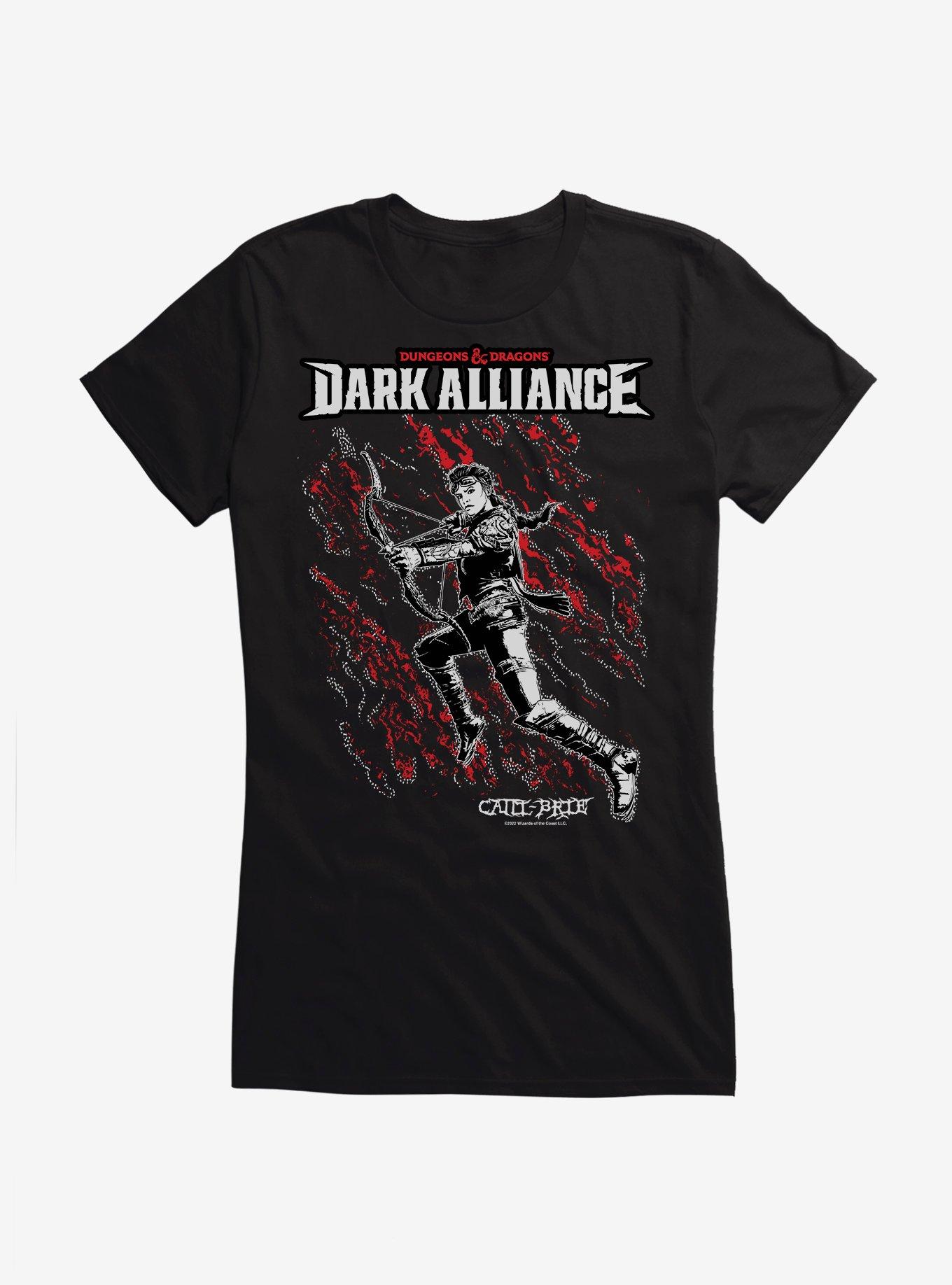 Dungeons & Dragons Dark Alliance Catti-Brie Girls T-Shirt, BLACK, hi-res