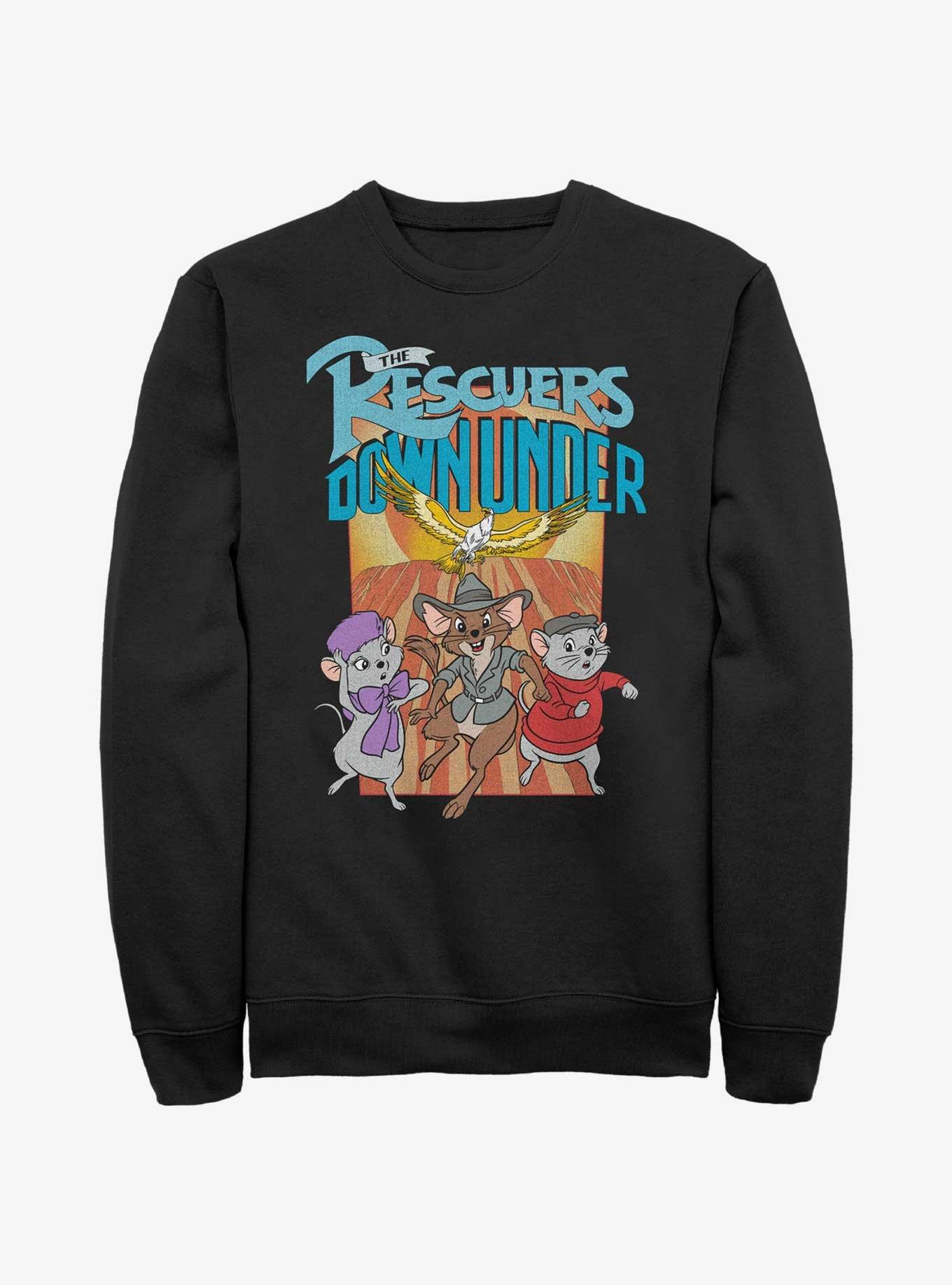 Disney The Rescuers Down Under Flight of the Marahute Sweatshirt, BLACK, hi-res