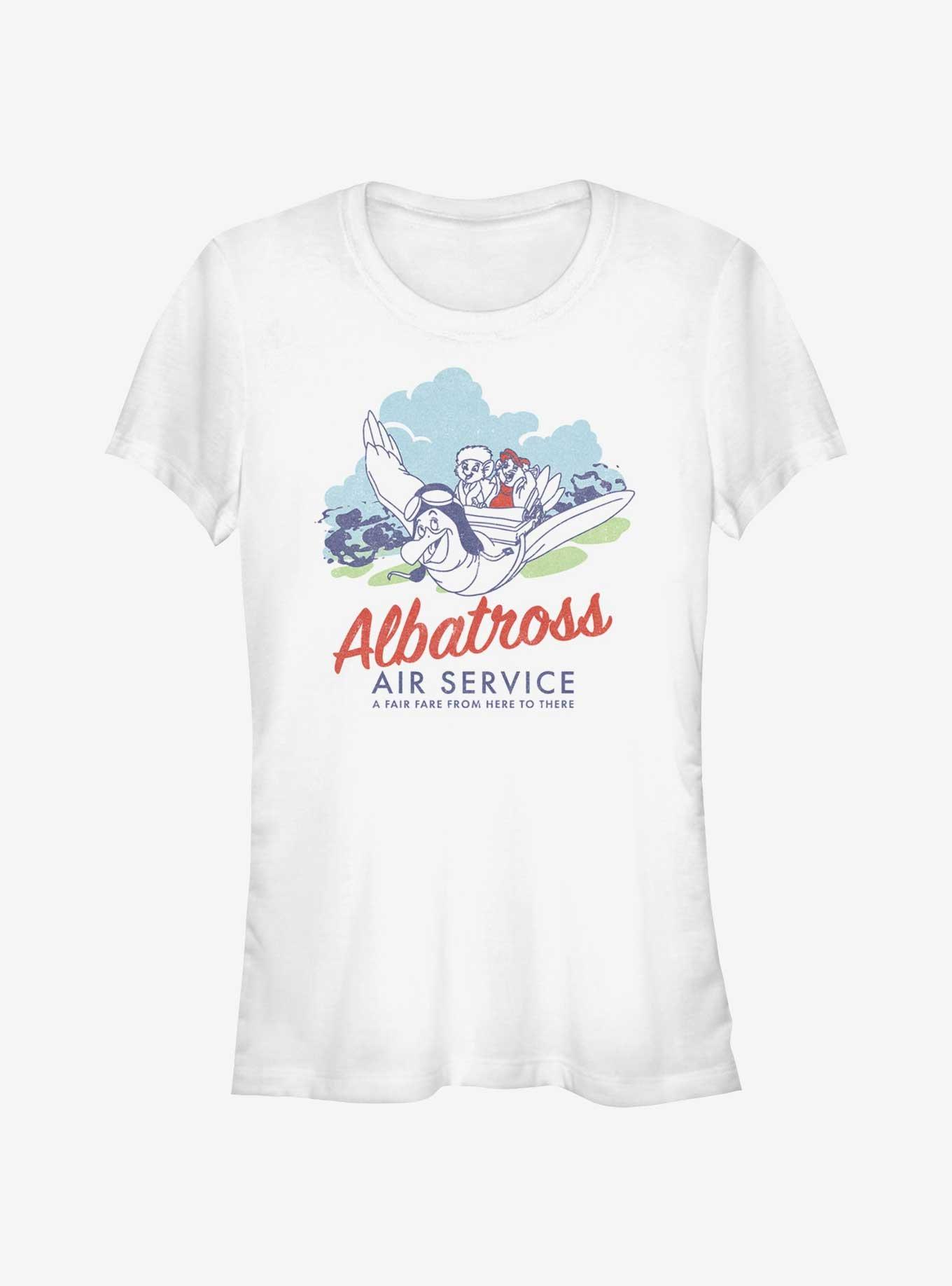 Disney The Rescuers Down Under Albatross Air Service Girls T-Shirt, WHITE, hi-res