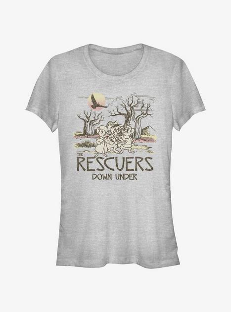 Disney The Rescuers Down Under Destination Rescue Girls T-Shirt - GREY ...