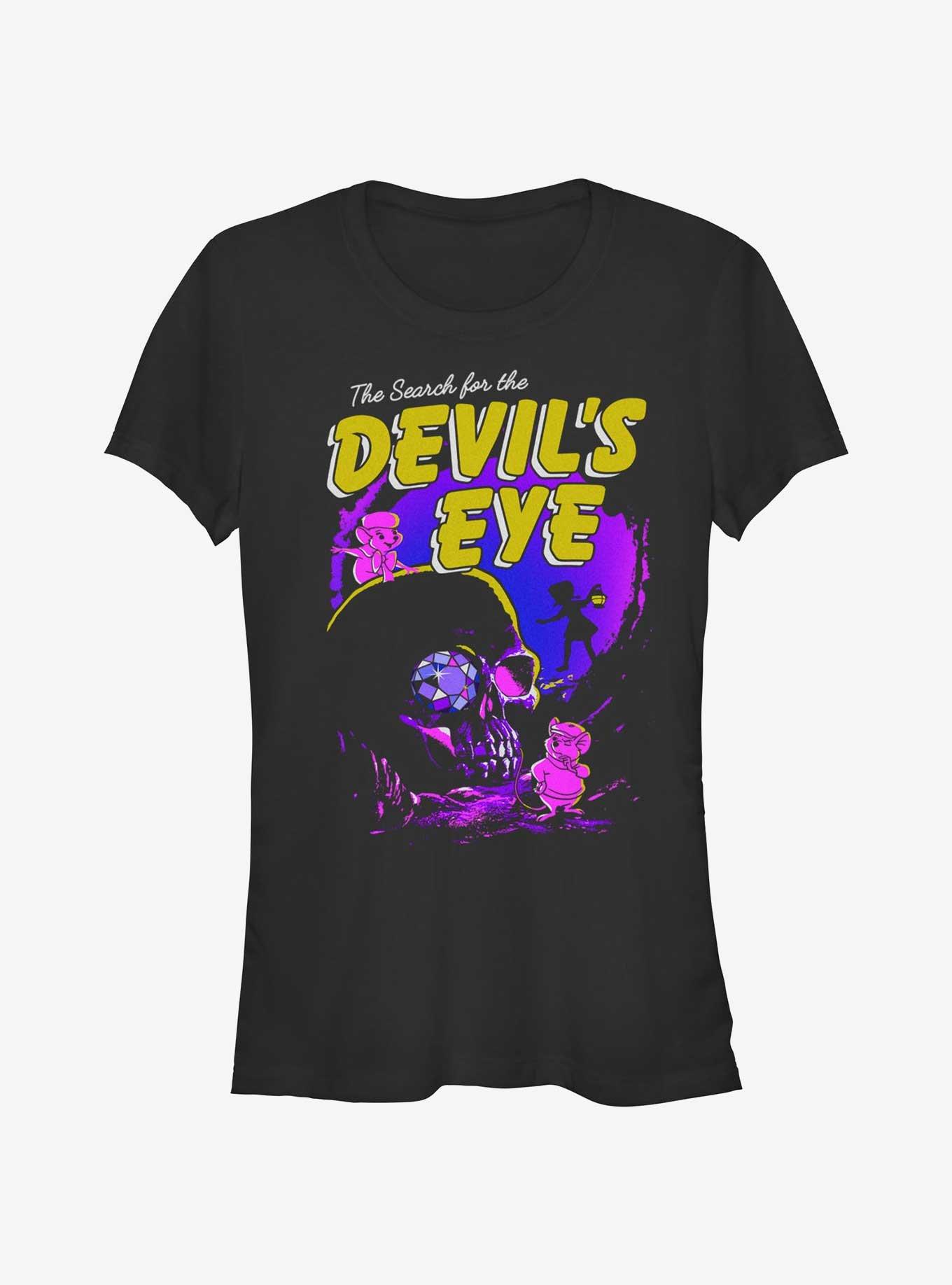 Disney The Rescuers Down Under Devil's Eye Poster Girls T-Shirt, BLACK, hi-res
