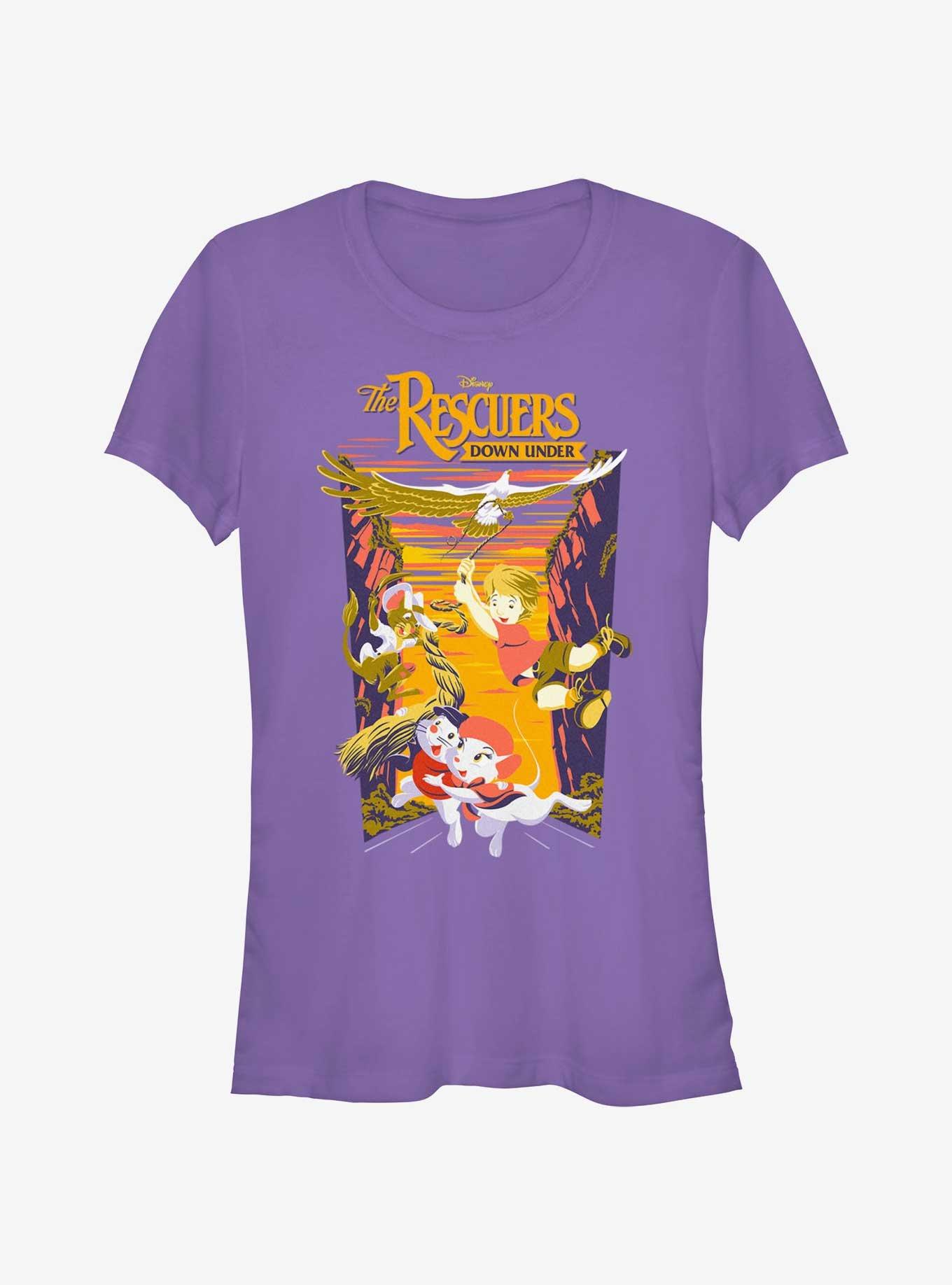 Disney The Rescuers Down Under National Park Rescue Girls T-Shirt, PURPLE, hi-res