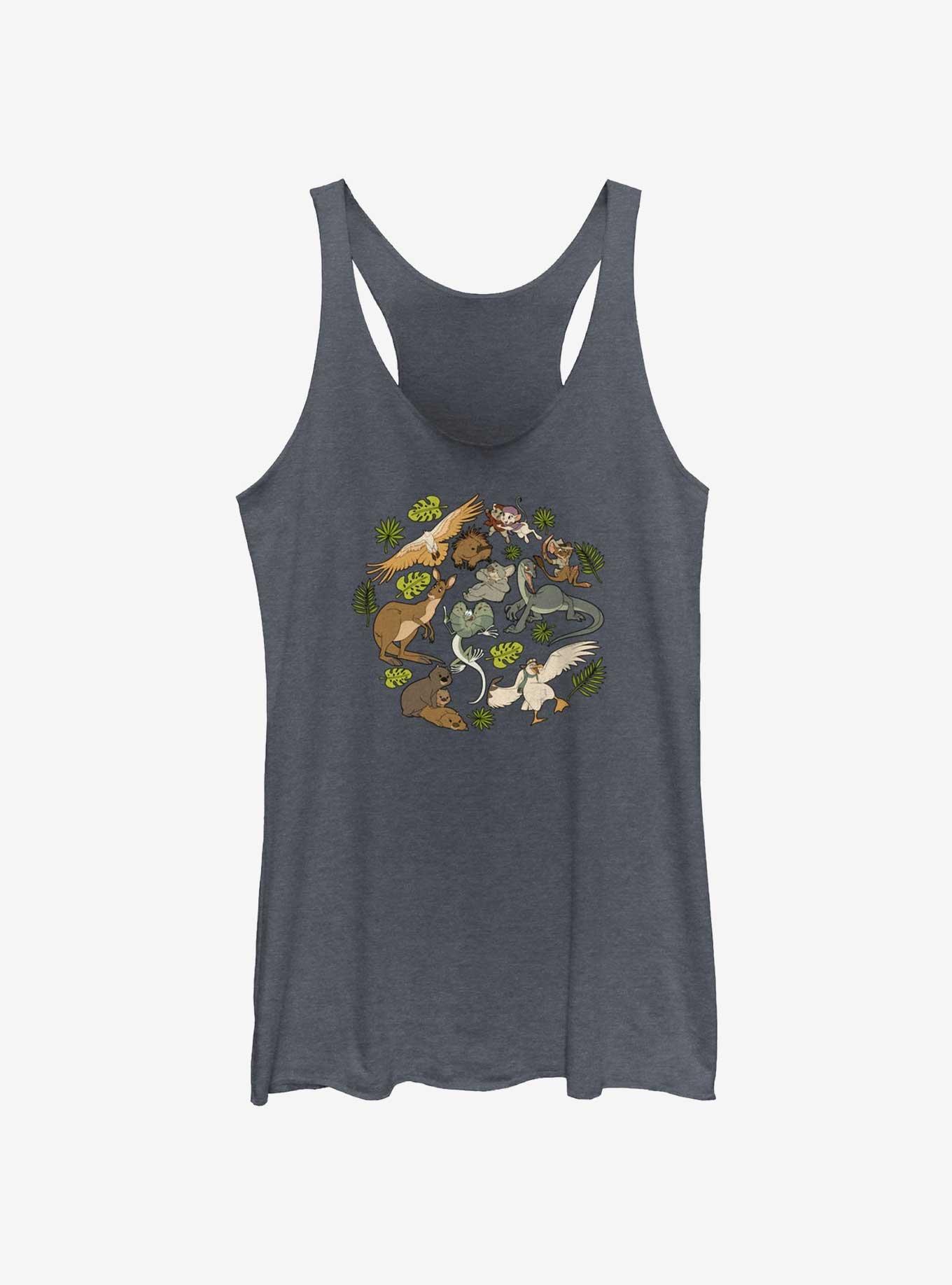Disney The Rescuers Down Under Wildlife Girls Tank, NAVY HTR, hi-res