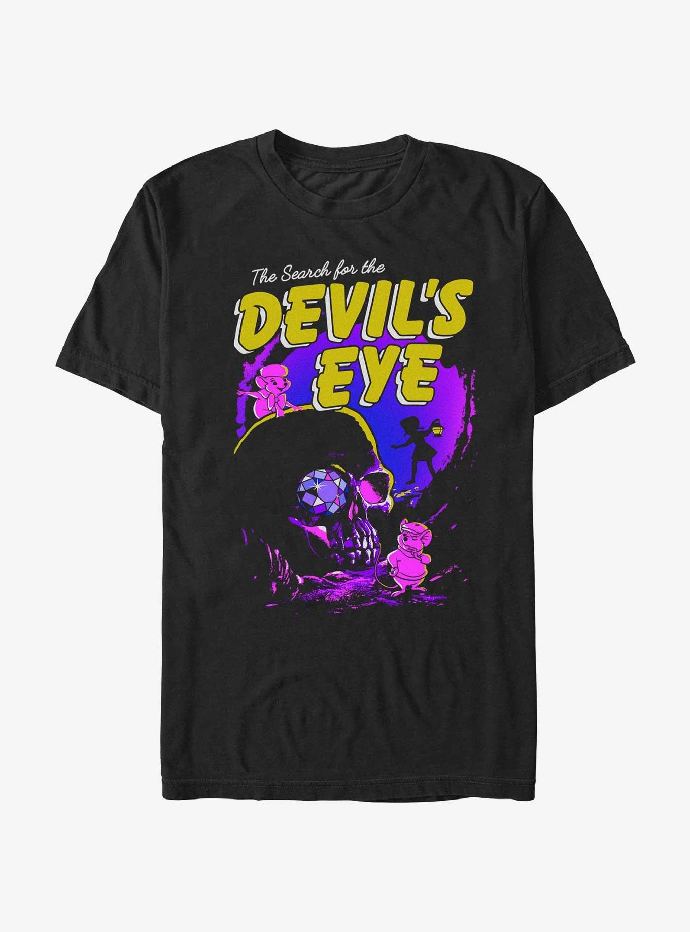 Disney The Rescuers Down Under Devil's Eye Poster T-Shirt, BLACK, hi-res