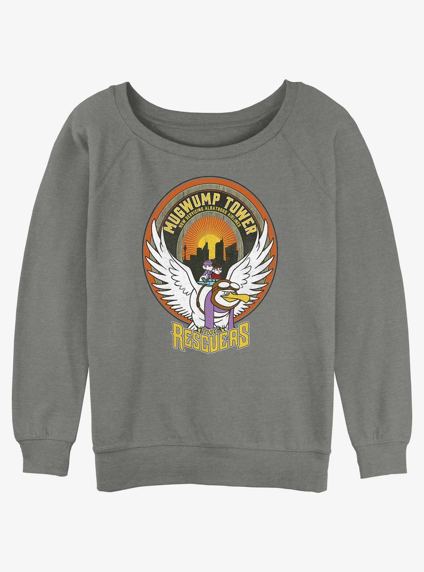 Disney The Rescuers Down Under Mugwump Tower Badge Girls Slouchy Sweatshirt, , hi-res
