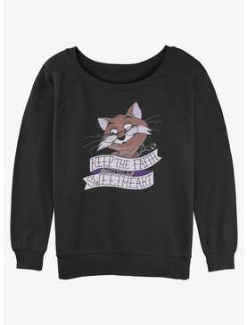 Disney The Rescuers Down Under Rufus The Cat Keep The Faith Sweetheart Girls Slouchy Sweatshirt, , hi-res