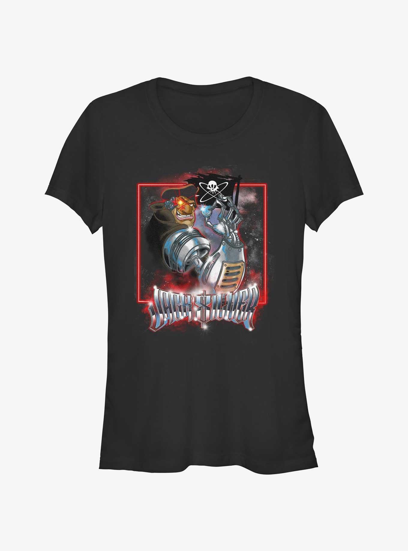 Disney Treasure Planet Metal Pirate John Silver Girls T-Shirt