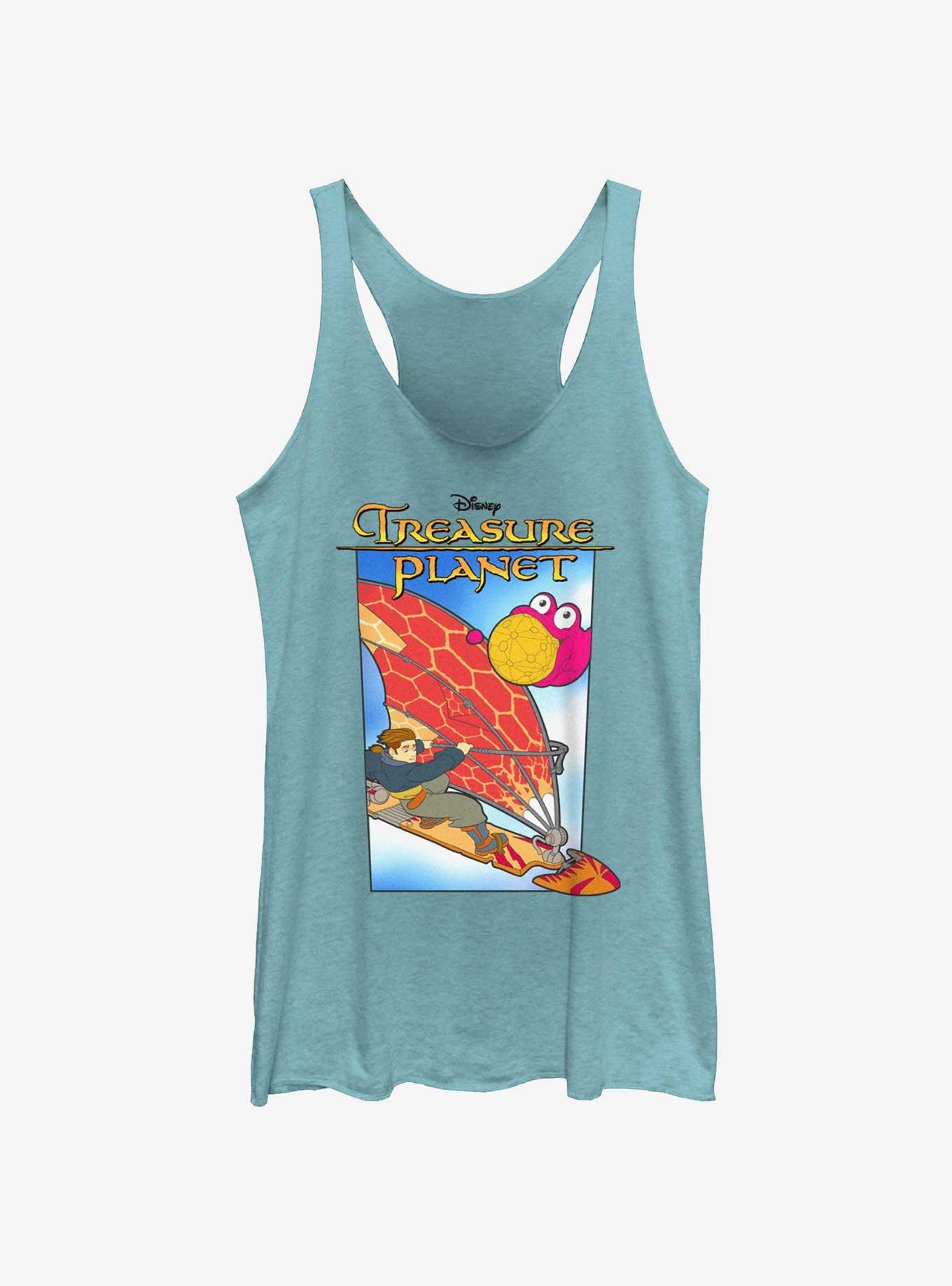 Disney Treasure Planet Jim Hawkins Solar Surfer Poster Girls Tank Hot Topic Web Exclusive, TAHI BLUE, hi-res