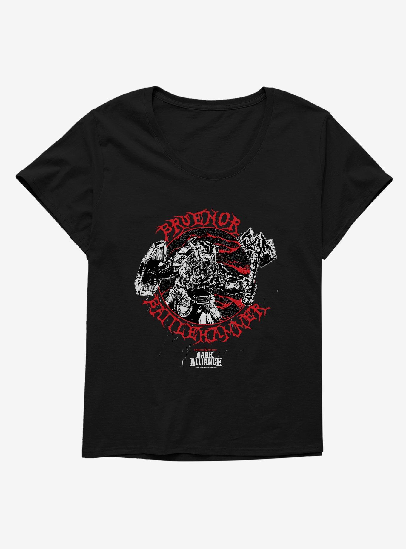 Dungeons & Dragons Dark Alliance Bruenor Battlehammer Girls T-Shirt Plus Size, BLACK, hi-res