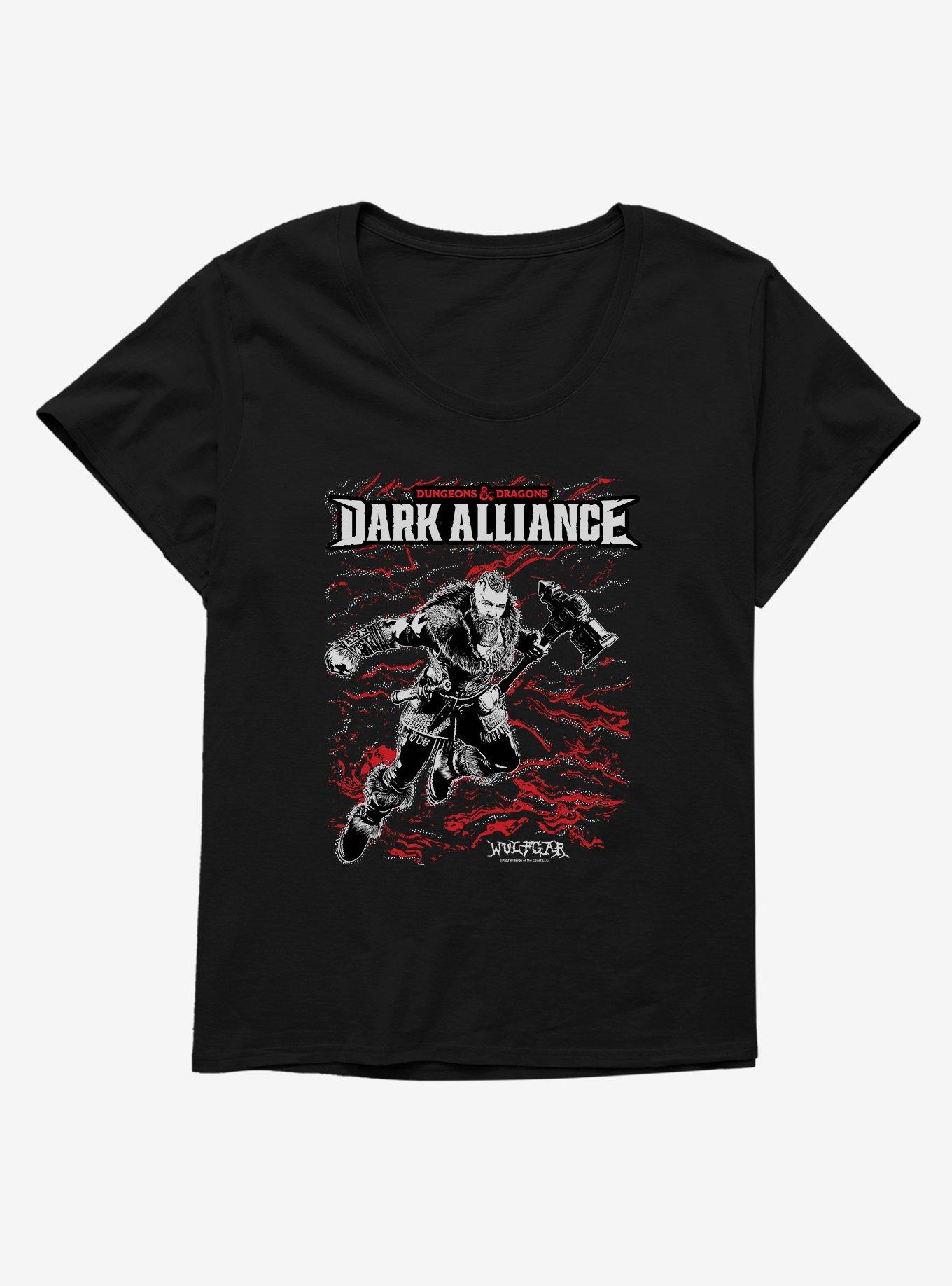 Dungeons & Dragons Dark Alliance Wulfgar Girls T-Shirt Plus Size, BLACK, hi-res
