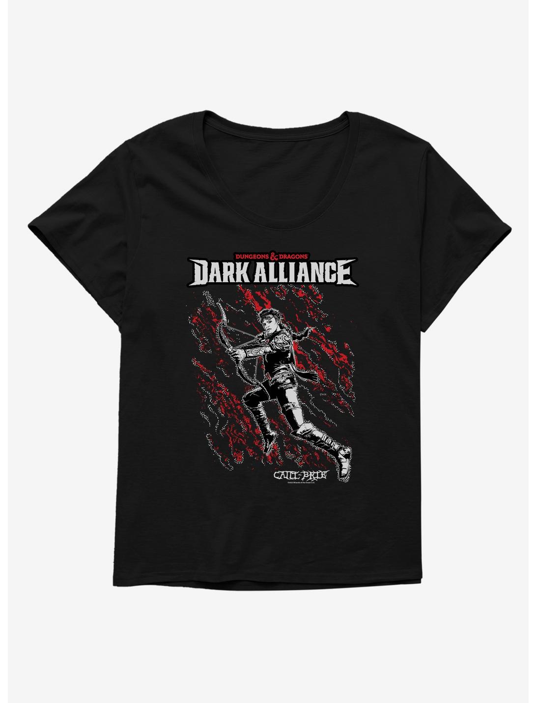 Dungeons & Dragons Dark Alliance Catti-Brie Womens T-Shirt Plus Size, BLACK, hi-res