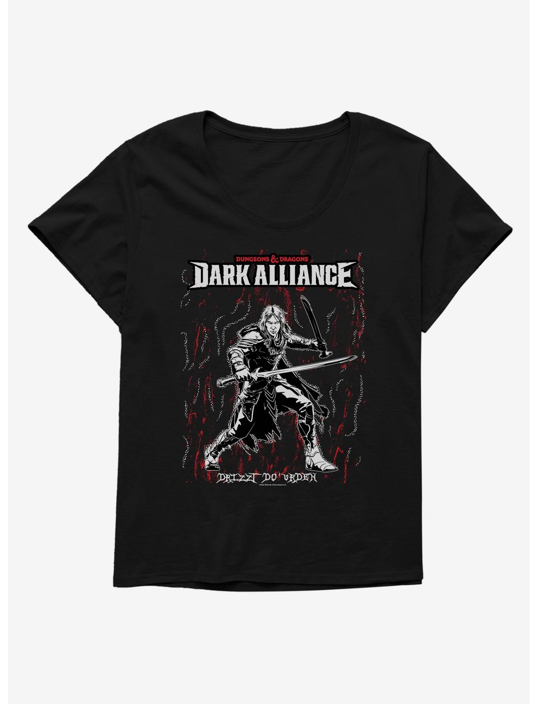 Dungeons & Dragons Dark Alliance Drizzt Womens T-Shirt Plus Size, BLACK, hi-res