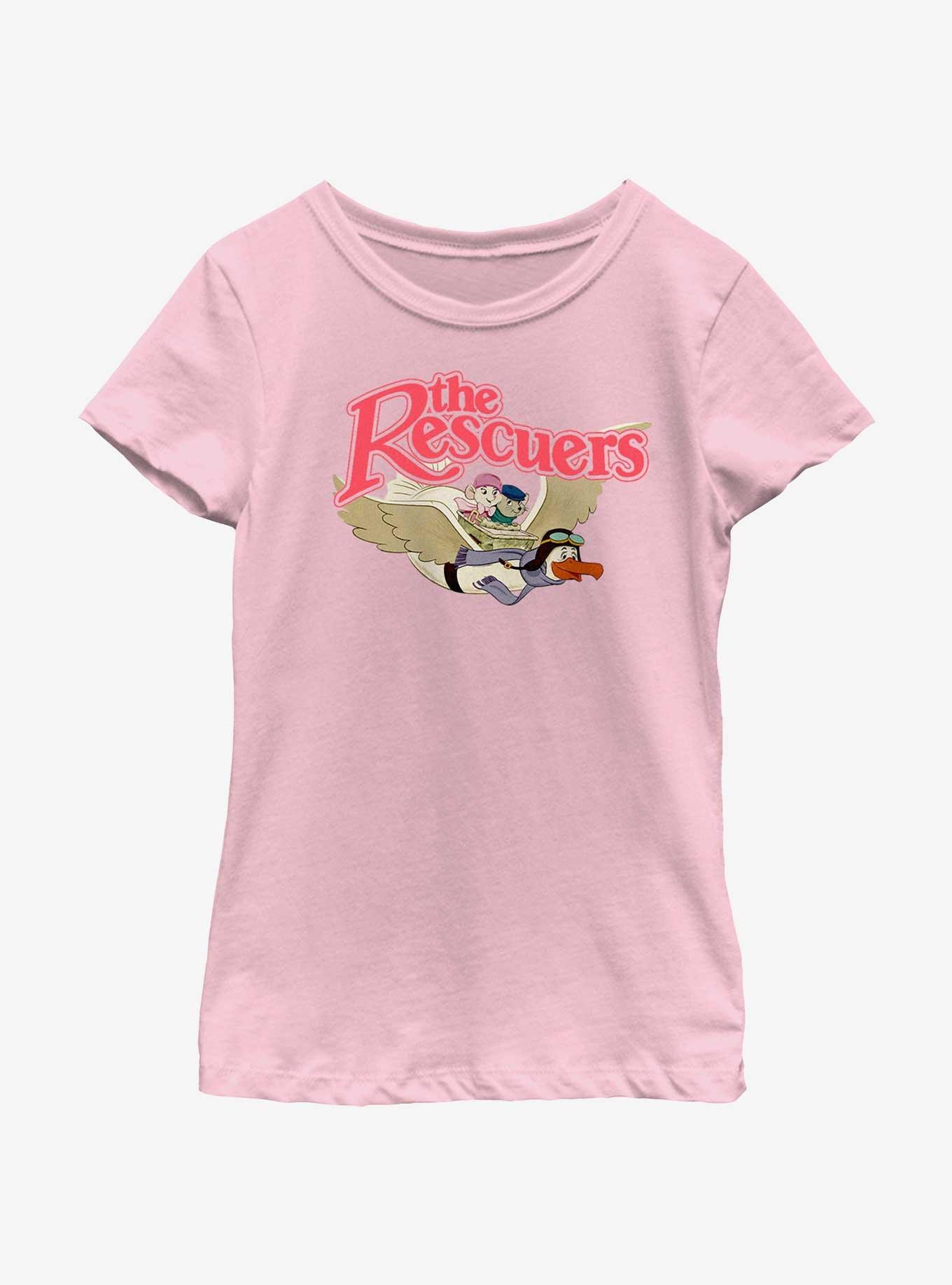 Disney The Rescuers Down Under Bernard and Bianca Flyby Youth Girls T-Shirt, , hi-res