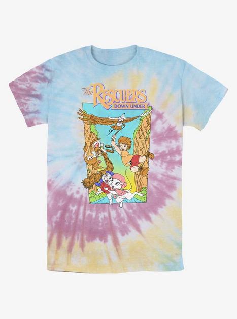 Disney The Rescuers Down Under Adventure Poster Tie-Dye T-Shirt - MULTI ...