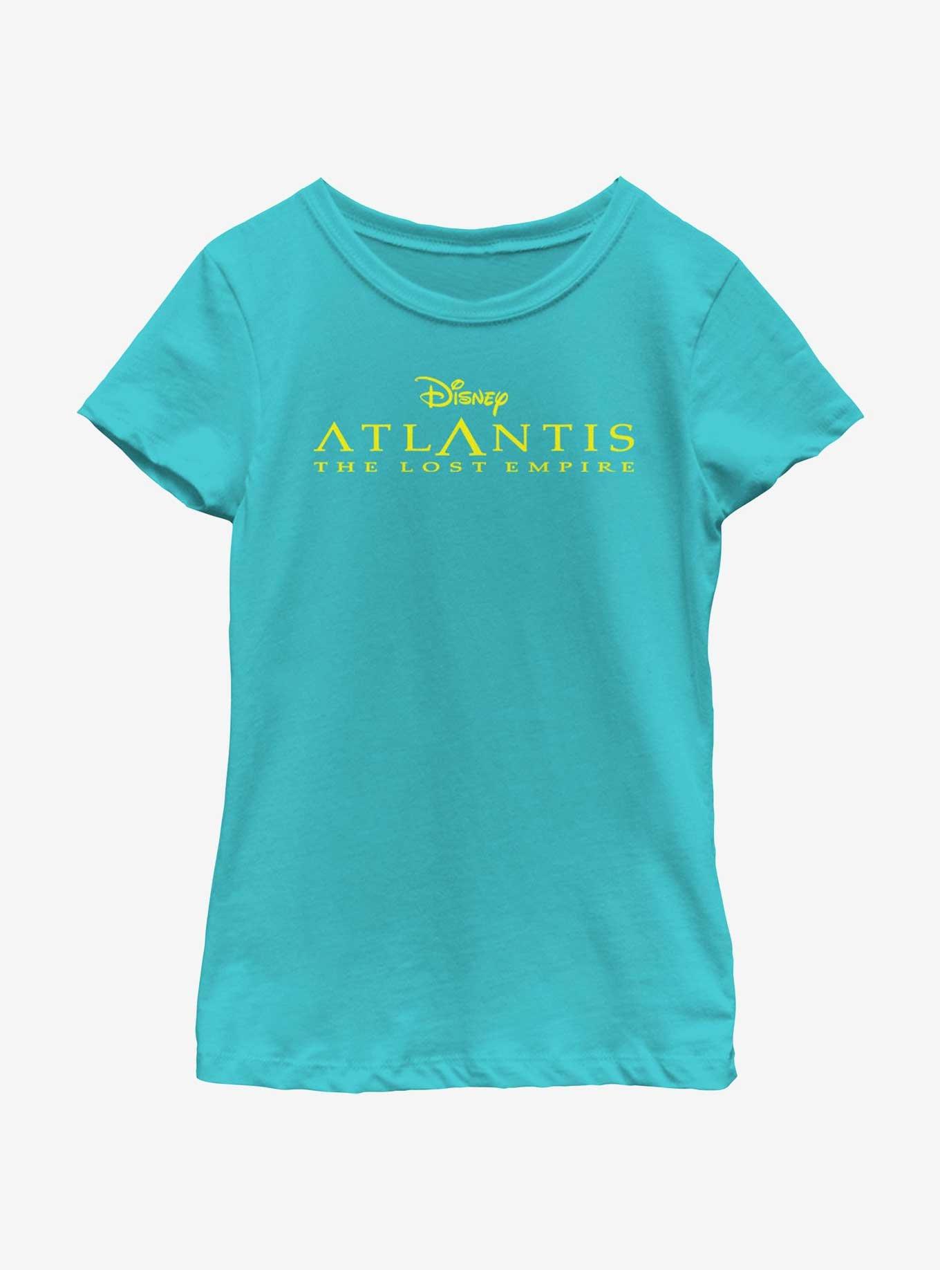 Disney Atlantis: The Lost Empire Logo Youth Girls T-Shirt, TAHI BLUE, hi-res