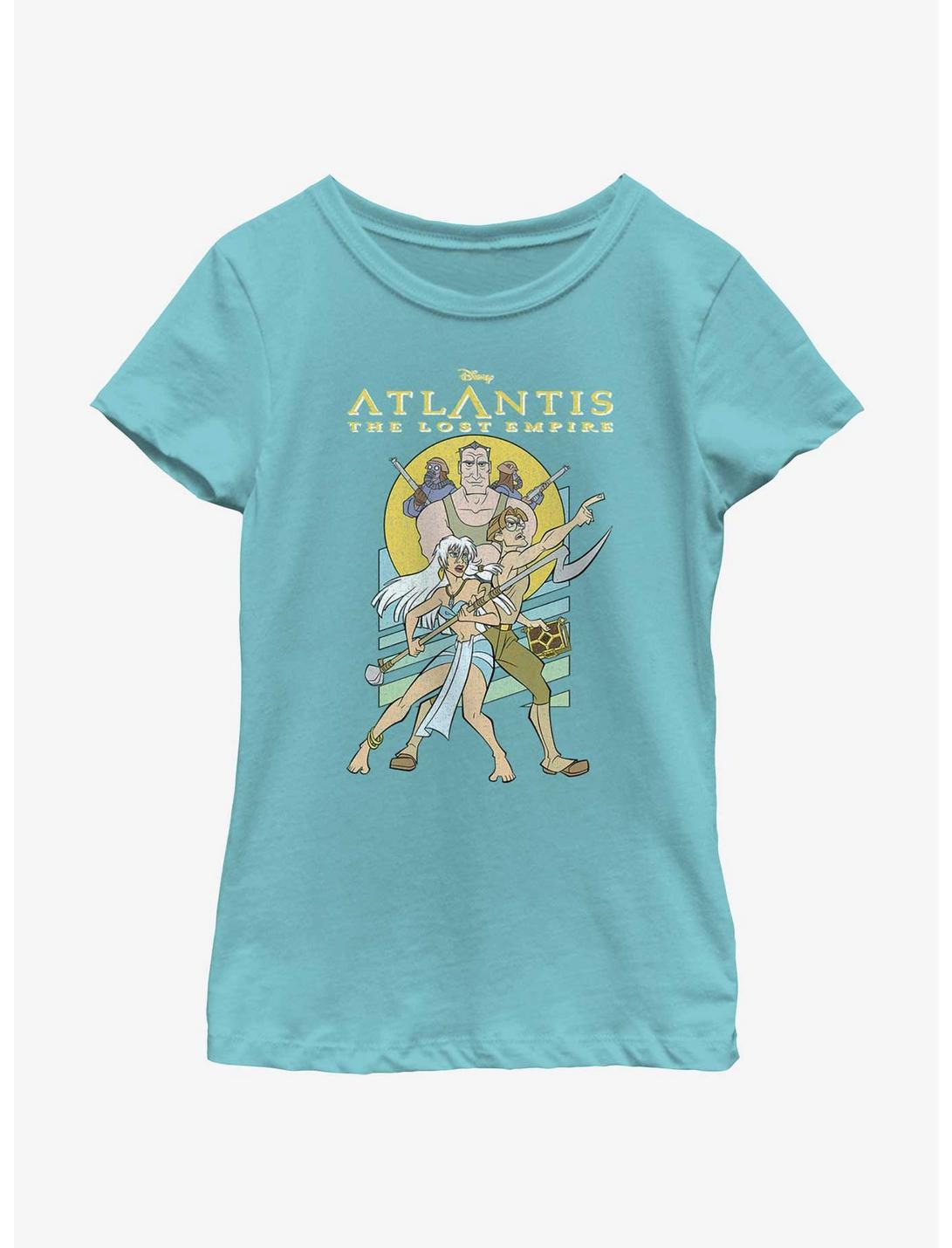 Disney Atlantis: The Lost Empire Protectors Kida and Milo Youth Girls T-Shirt, TAHI BLUE, hi-res