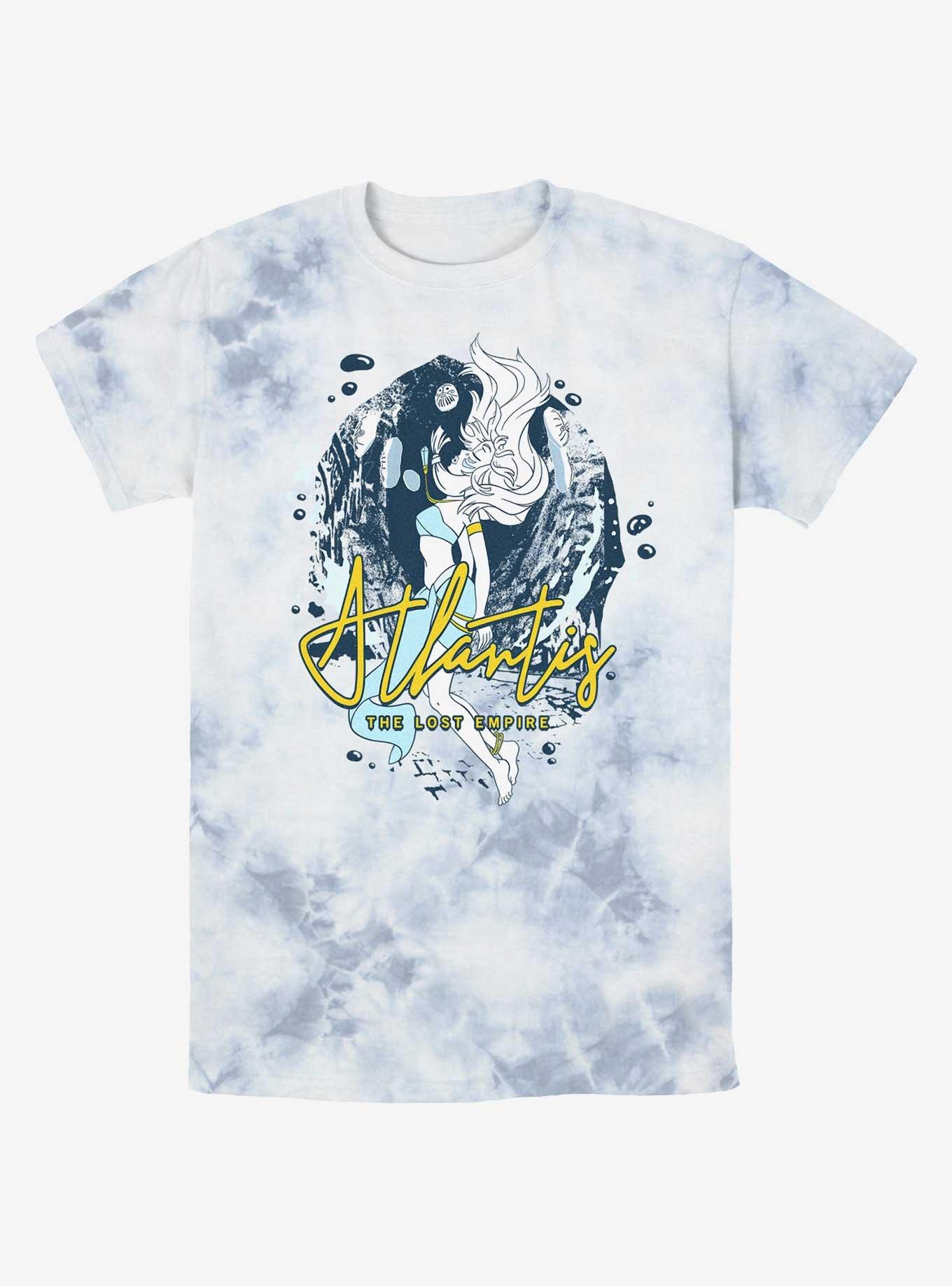 Disney Atlantis: The Lost Empire Queen Kida Rising Tie-Dye T-Shirt, WHITEBLUE, hi-res