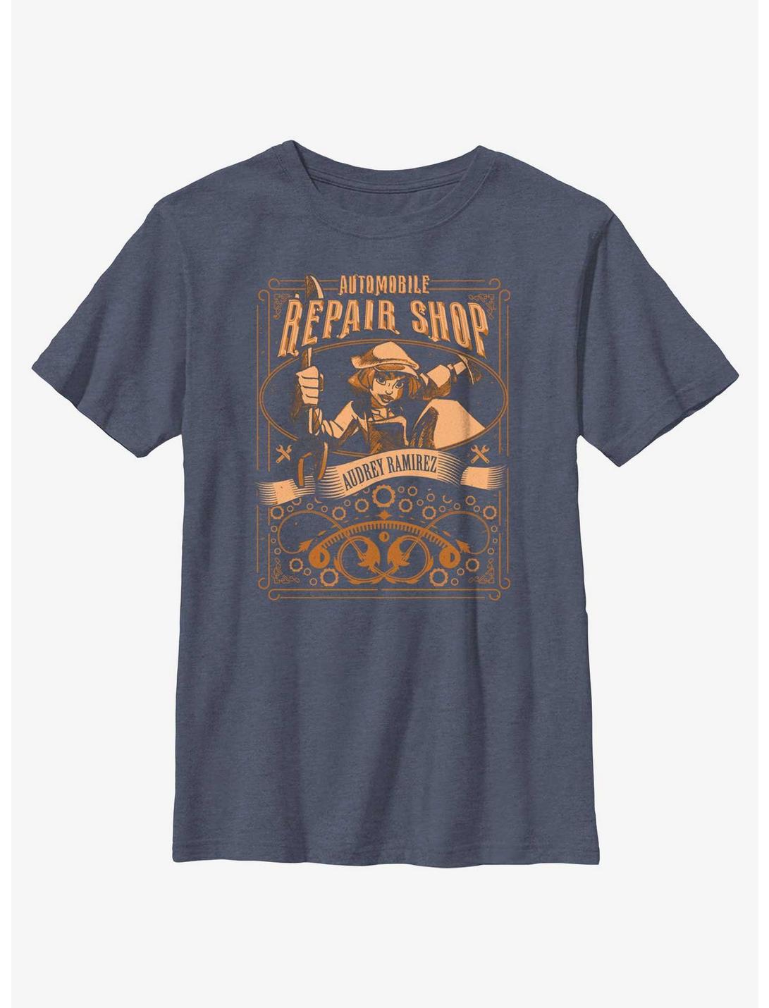 Disney Atlantis: The Lost Empire Ramirez Repair Shop Youth T-Shirt, NAVY HTR, hi-res