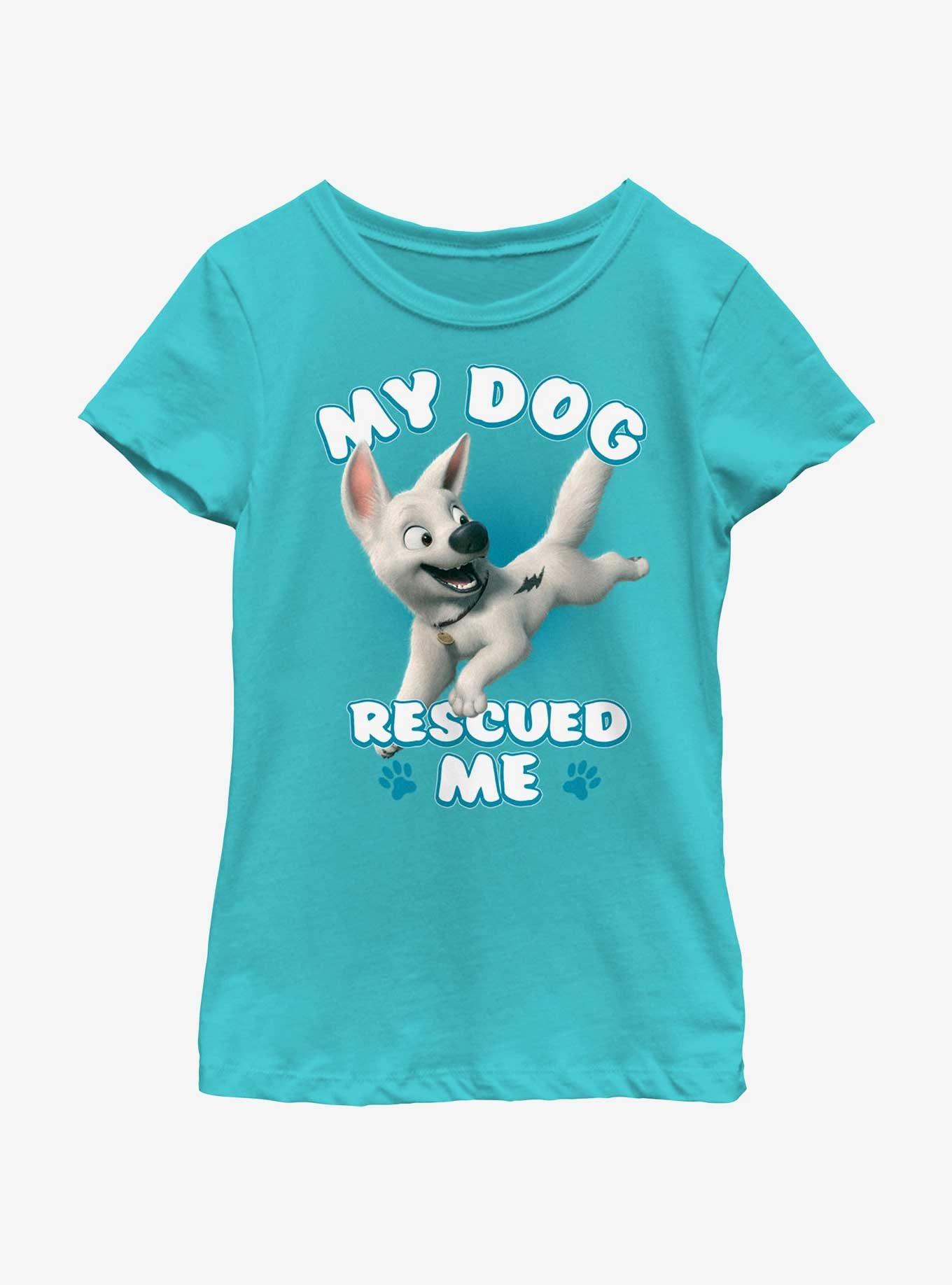 Disney Bolt My Dog Rescued Me Youth Girls T-Shirt, TAHI BLUE, hi-res