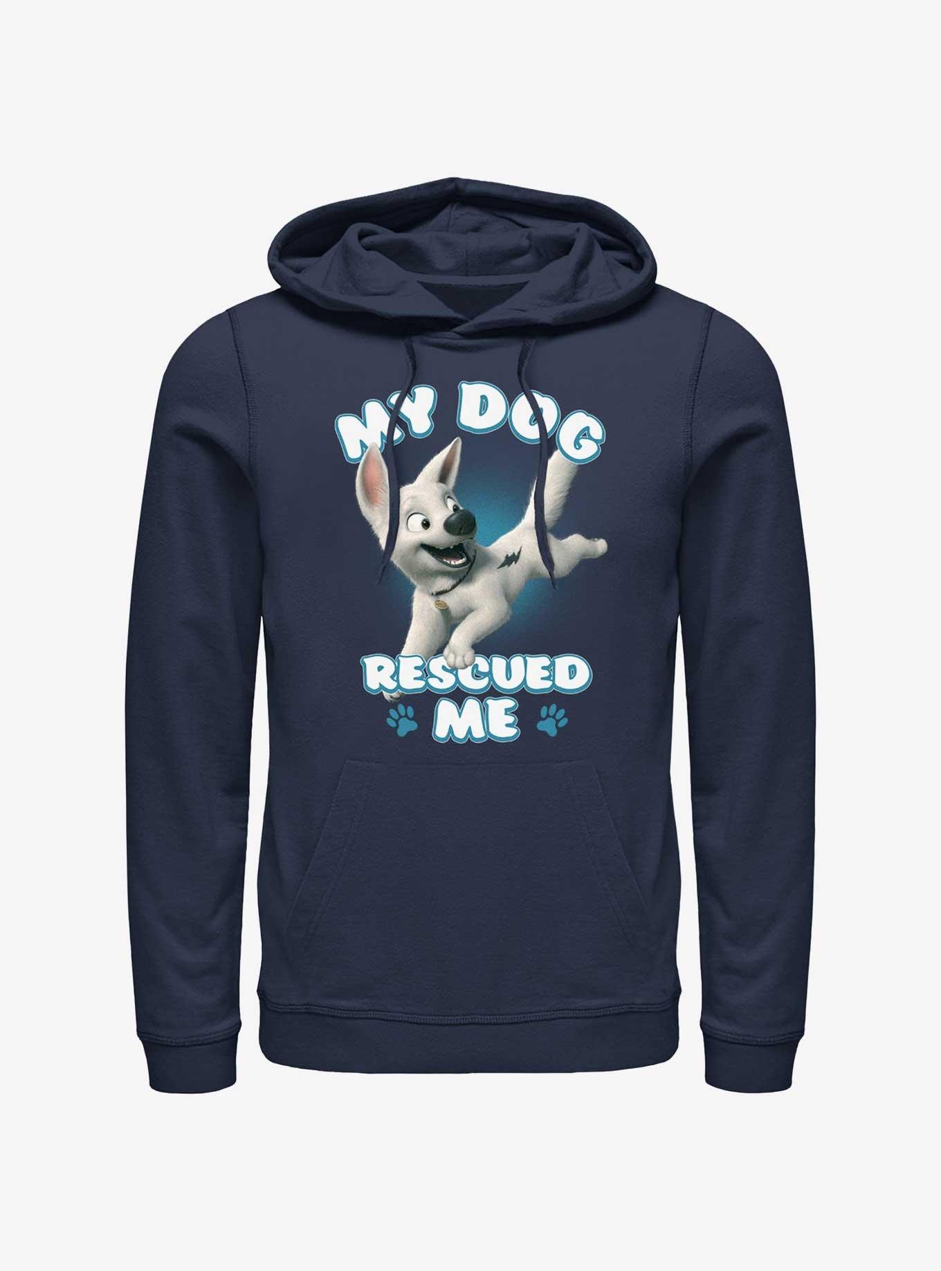 Disney Bolt My Dog Rescued Me Hoodie, NAVY, hi-res