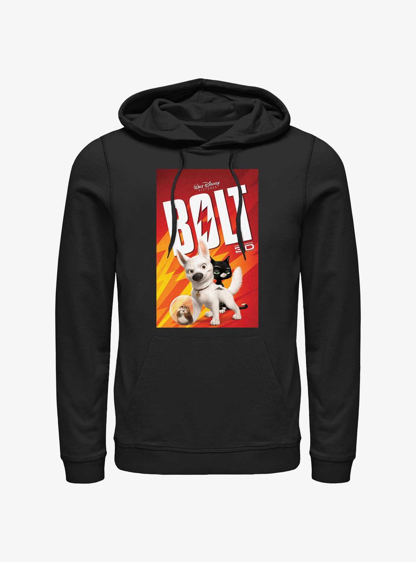 Disney Bolt Movie Poster Hoodie, BLACK, hi-res