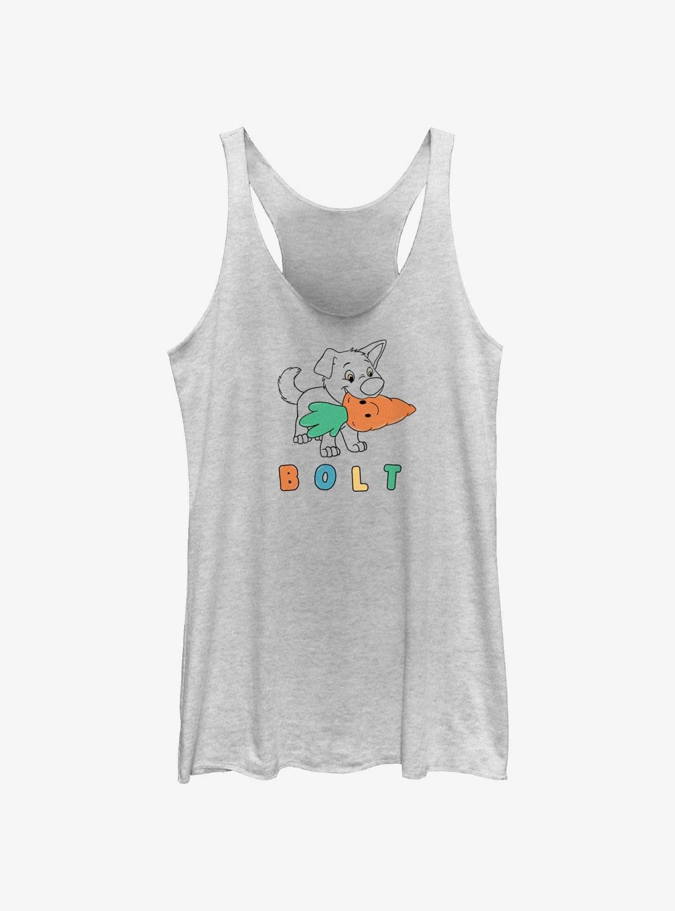 Disney Bolt Pupper Womens Tank Top, WHITE HTR, hi-res