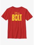 Disney Bolt Logo Youth T-Shirt, RED, hi-res