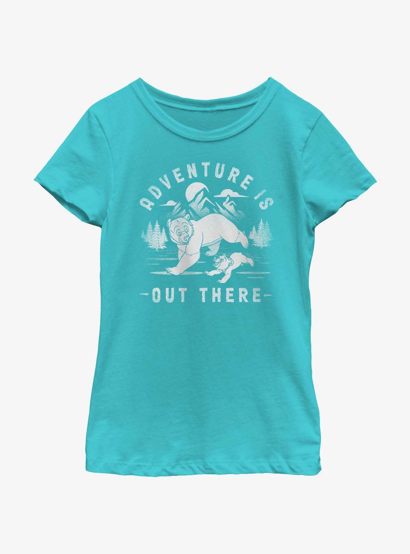 Disney Brother Bear Adventure Is Out There Kenai and Koda Youth Girls T-Shirt, TAHI BLUE, hi-res