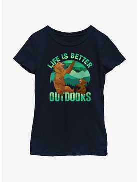 Disney Brother Bear Life Is Better Outdoors Youth Girls T-Shirt, , hi-res