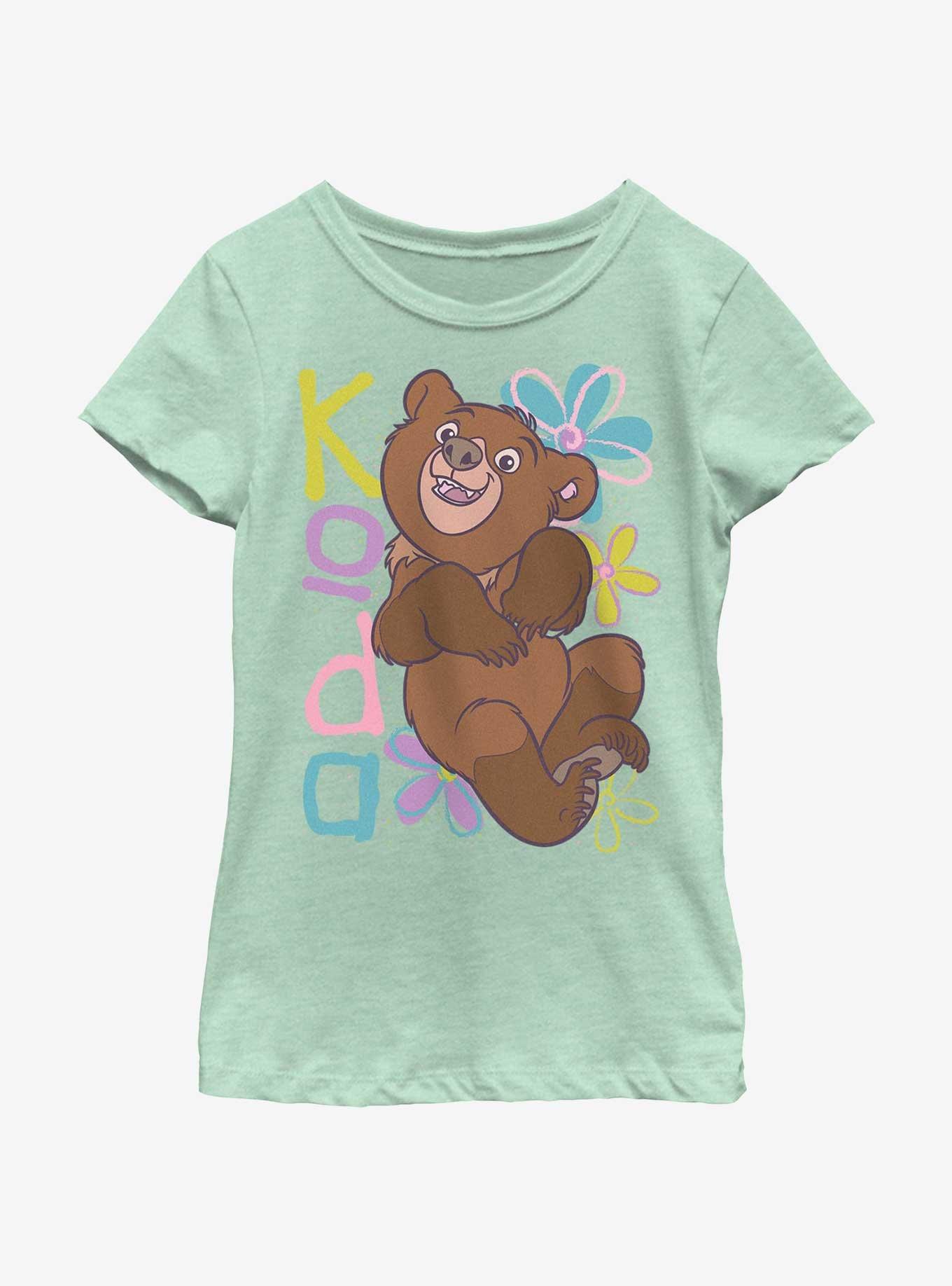 Disney Brother Bear Flower Power Koda Youth Girls T-Shirt, MINT, hi-res