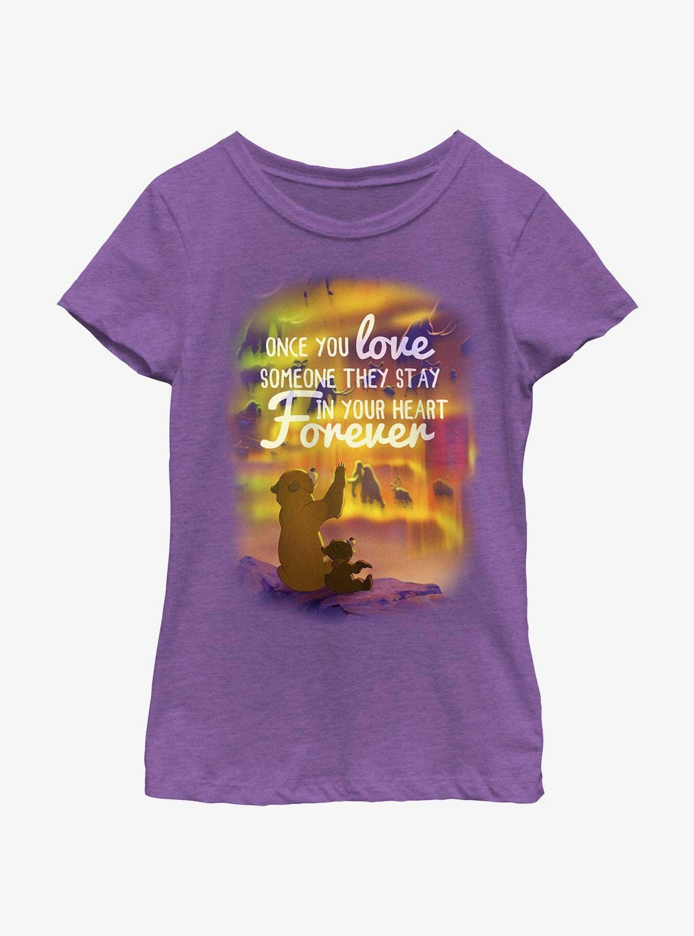 Disney Brother Bear Love Forever Youth Girls T-Shirt, PURPLE BERRY, hi-res