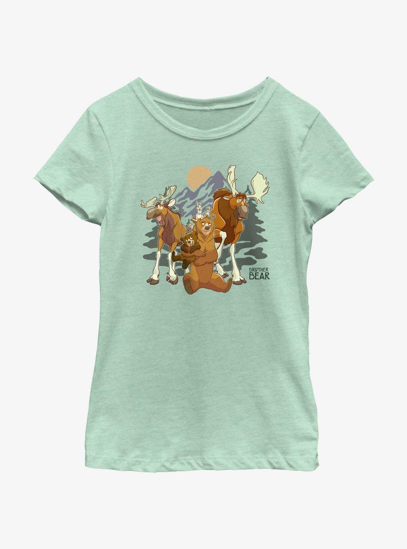 Disney Brother Bear Rutt And Tuke Moose Brothers Youth Girls T-shirt 