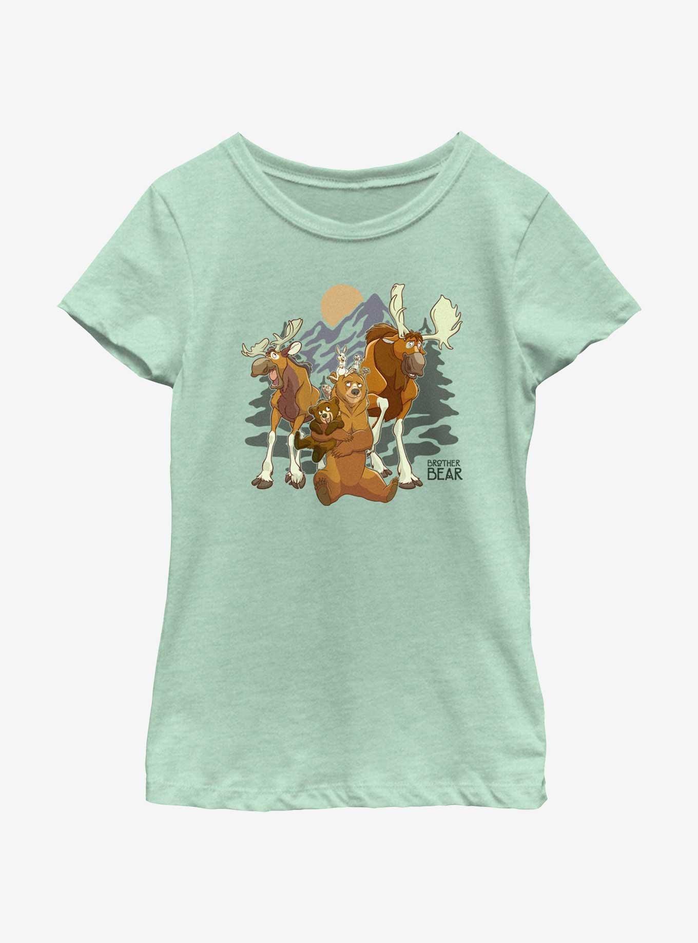 Disney Brother Bear Rutt and Tuke Moose Brothers Youth Girls T-Shirt, MINT, hi-res
