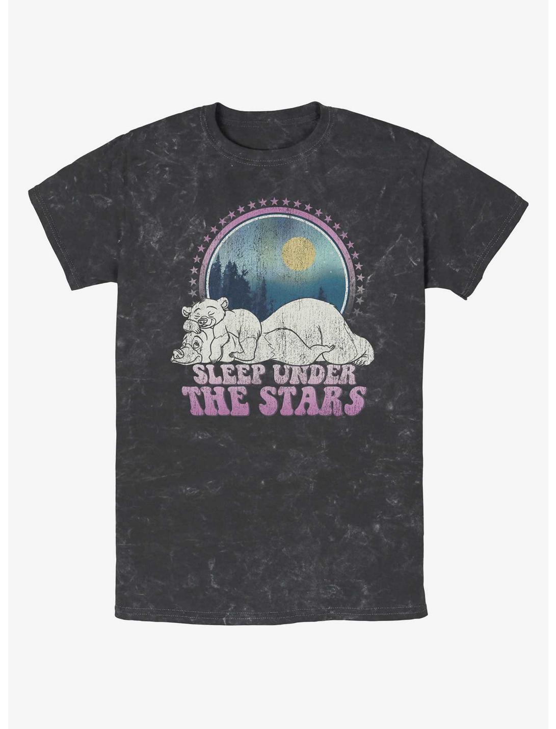 Disney Brother Bear Sleep Under The Stars Mineral Wash T-Shirt, BLACK, hi-res