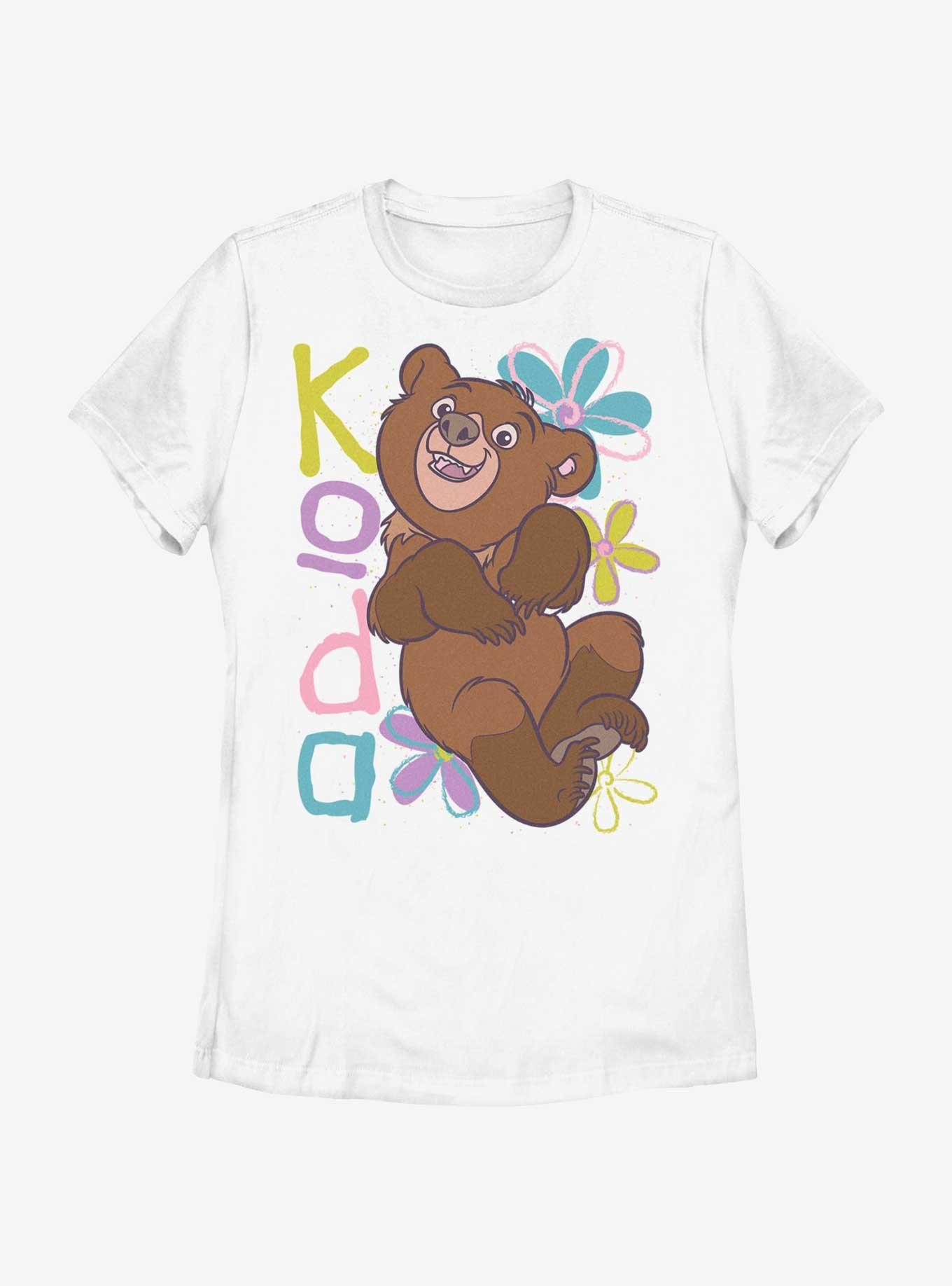 Disney Brother Bear Flower Power Koda Womens T-Shirt, WHITE, hi-res
