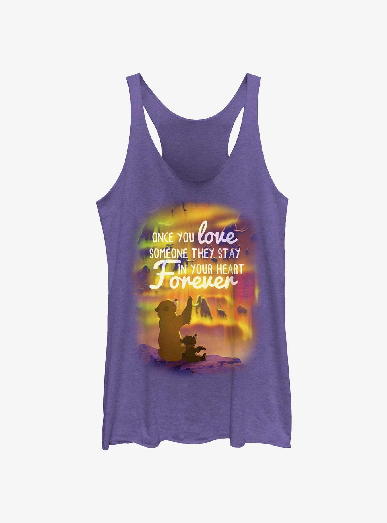 Disney Brother Bear Love Forever Womens Tank Top, PUR HTR, hi-res