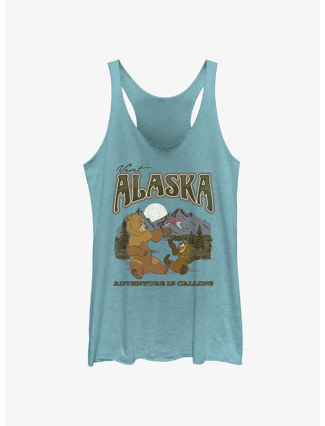 Disney Brother Bear Visit Alaska Adventure Is Calling Womens Tank Top, TAHI BLUE, hi-res