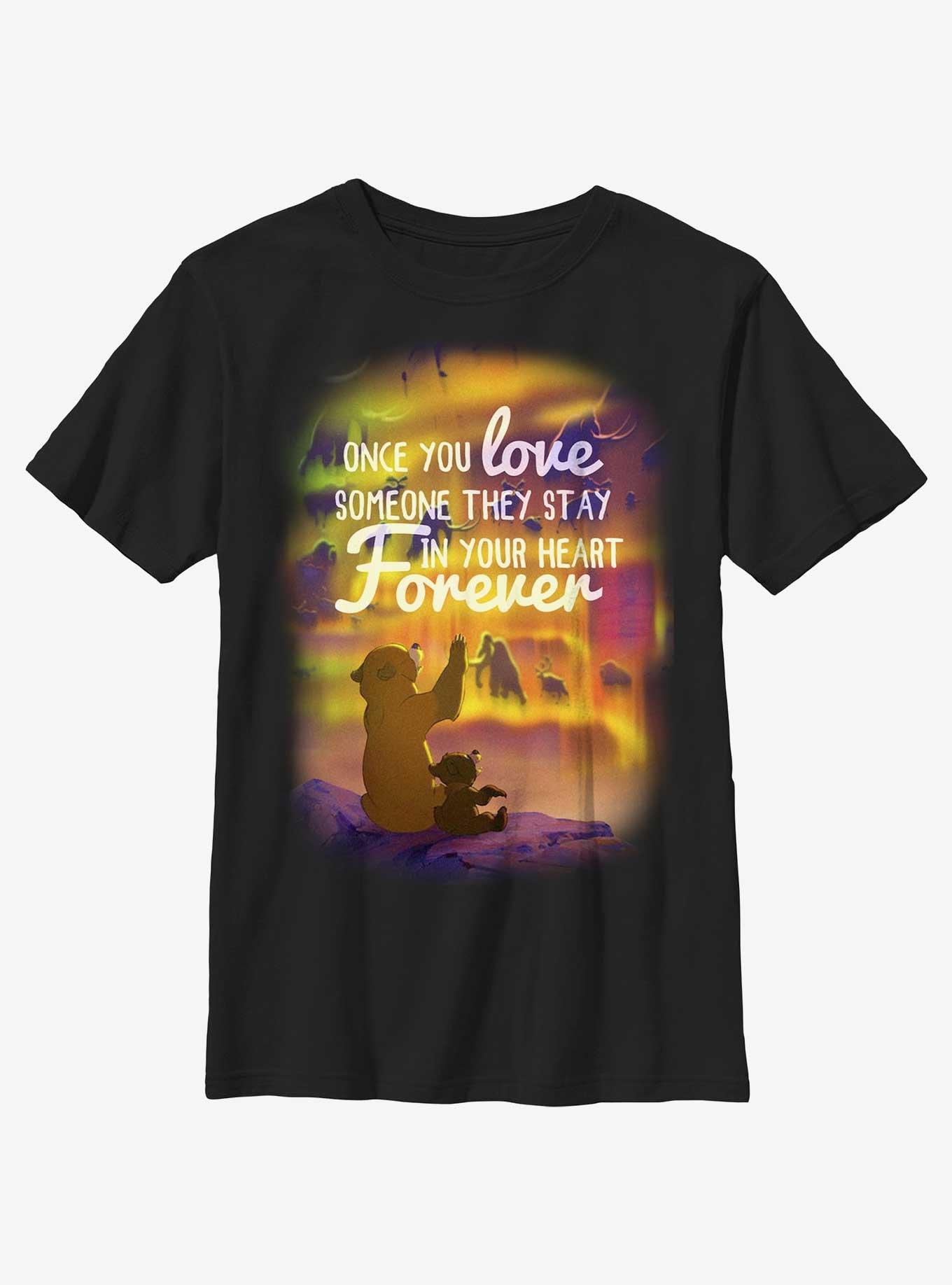 Disney Brother Bear Love Forever Youth T-Shirt, BLACK, hi-res