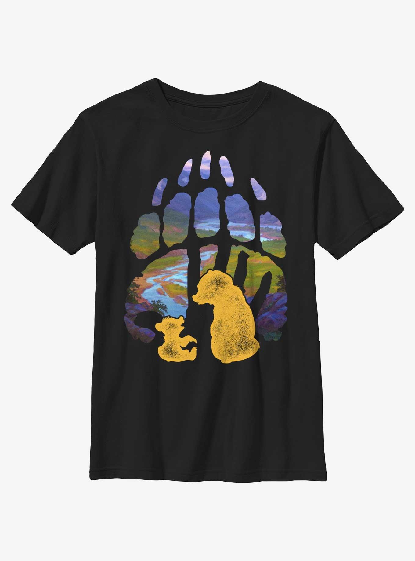 Disney Brother Bear Pawprint Youth T-Shirt, BLACK, hi-res