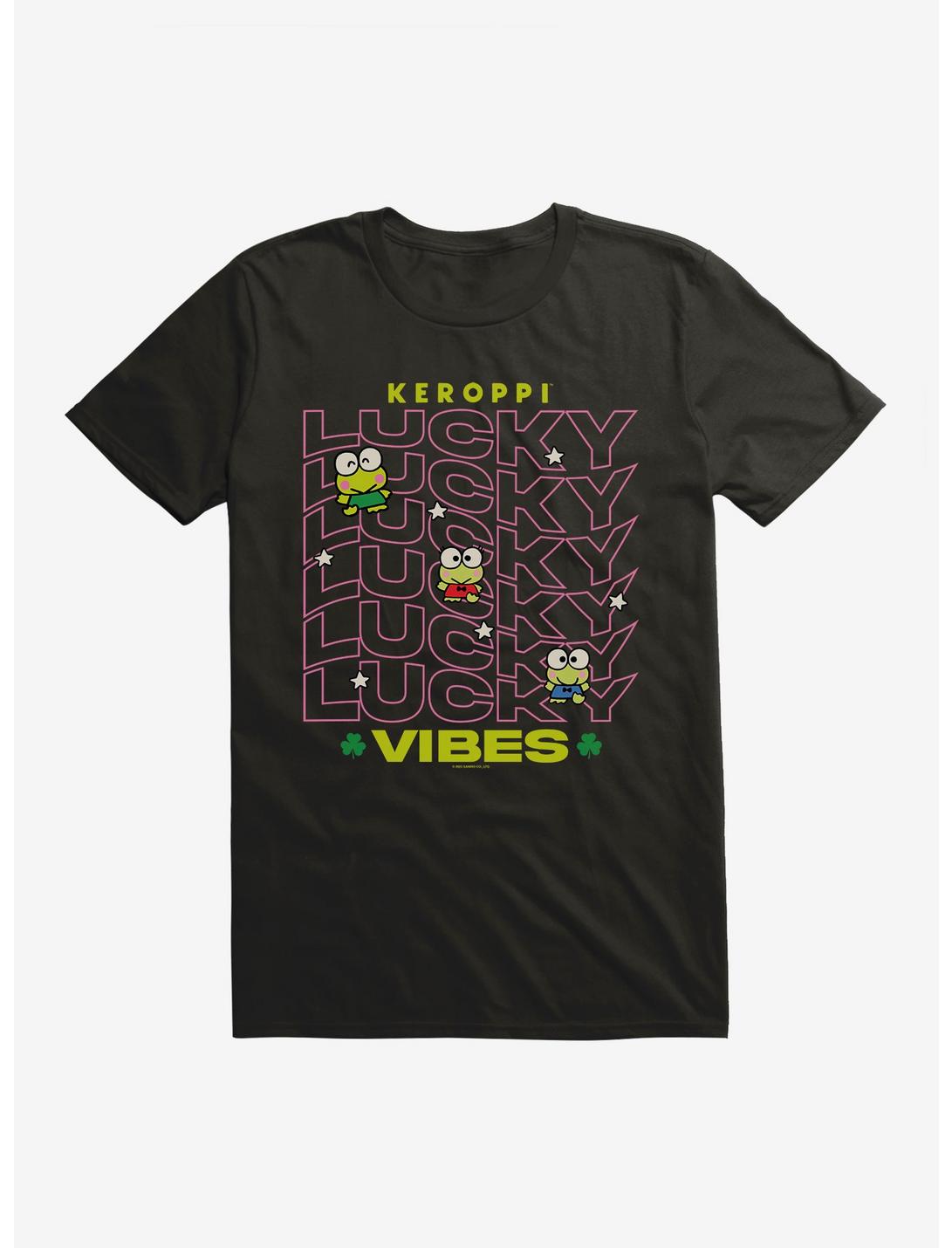 Keroppi Lucky Vibes T-Shirt, BLACK, hi-res